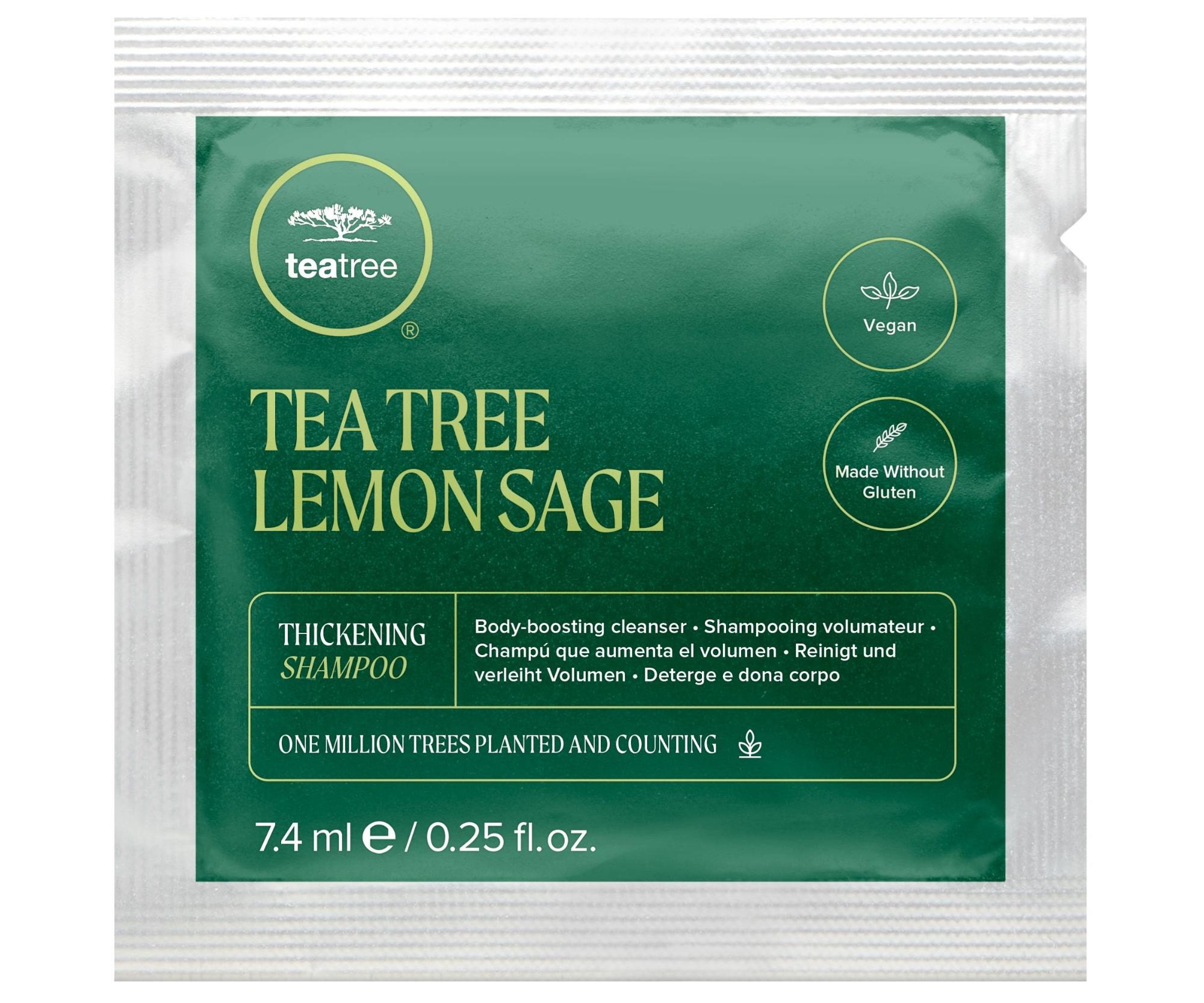 Šampon pro objem vlasů Paul Mitchell Tea Tree Lemon Sage Thickening Shampoo - 7,4 ml