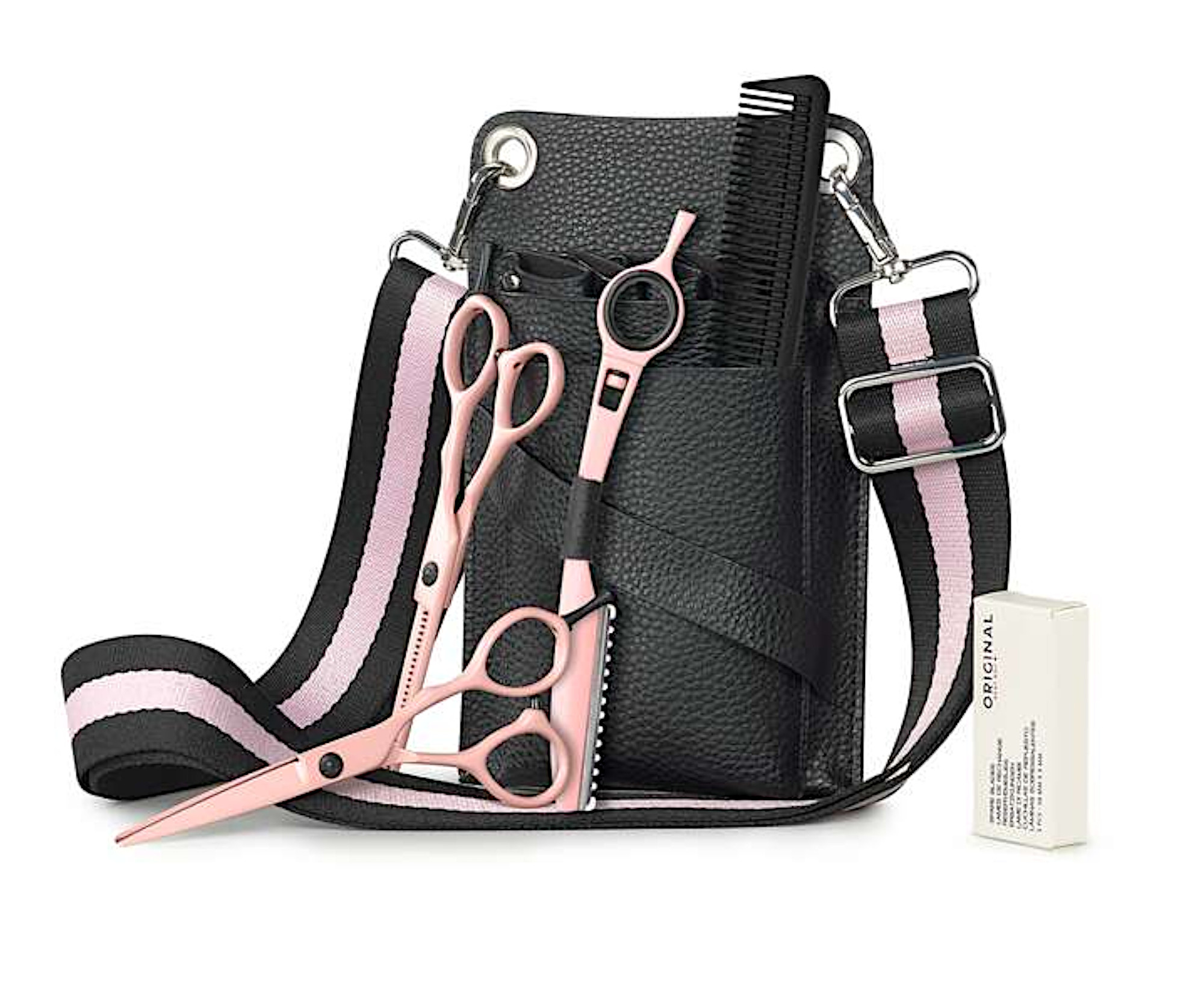 Kadeřnická sada nůžek, efilačních nůžek, břitvy, hřebene a pouzdra Original Best Buy Mia (P005185) + dárek zdarma