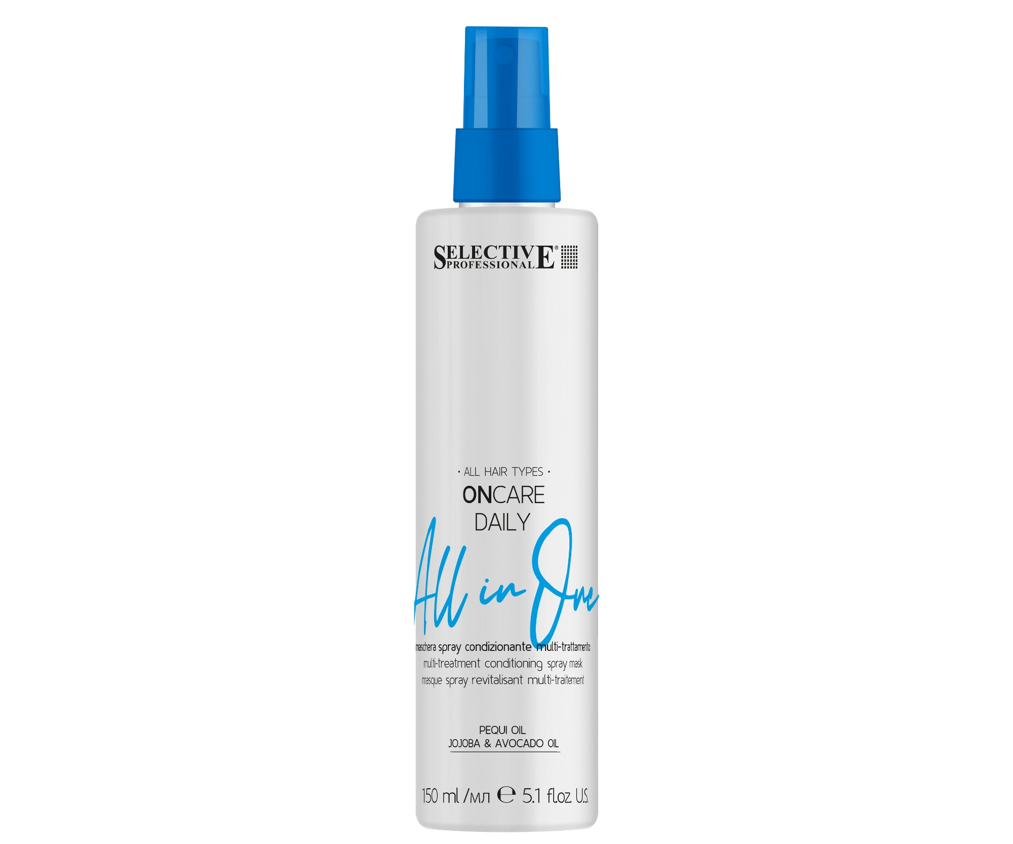 Bezoplachová maska ve spreji pro suché vlasy Selective Professional OnCare Daily All in One - 150 ml (83541) + dárek zdarma