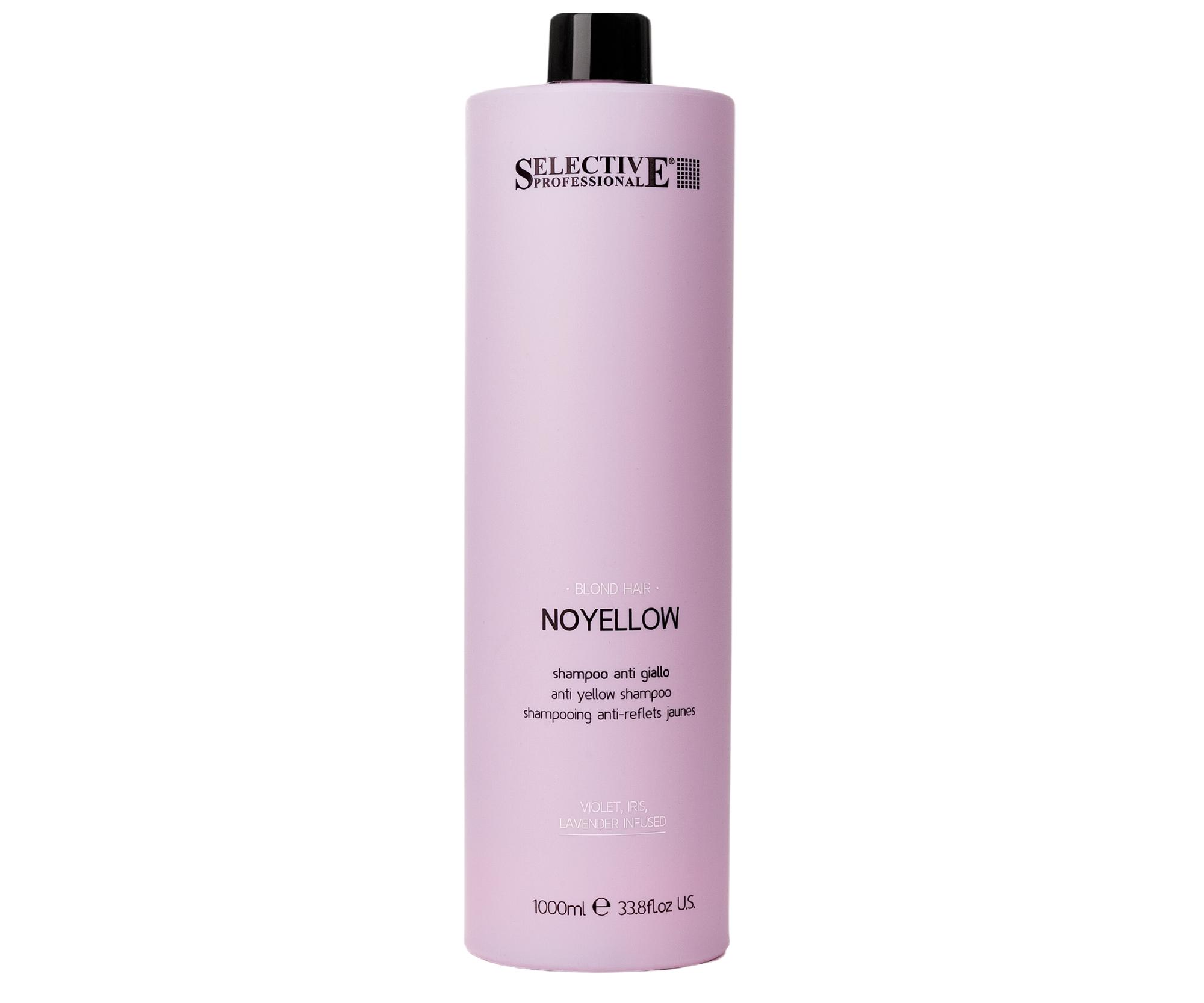 Šampon pro neutralizaci žlutých tónů Selective Professional NoYellow Shampoo - 1000 ml (11000) + dárek zdarma