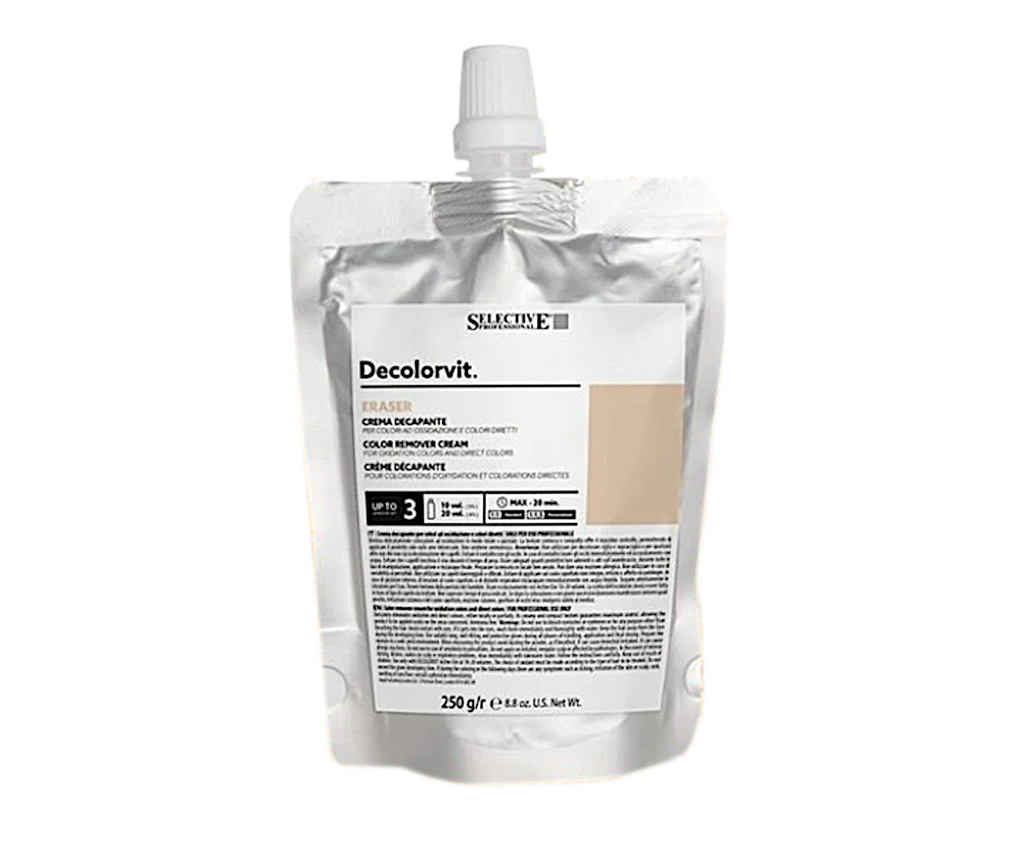 Krémový odstraňovač barvy Selective Professional Decolorvit Eraser - 250 g + dárek zdarma