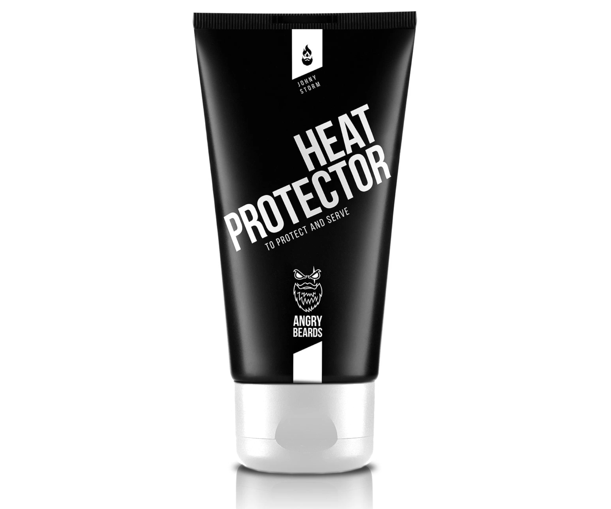 Tepelná ochrana na vousy Angry Beards Heat Protector Johny Storm - 75 ml + dárek zdarma