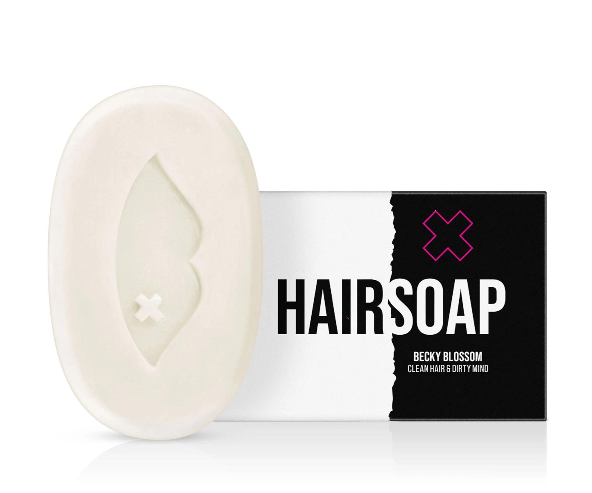 Tuhý šampon na vlasy BusyB Hair Soap Becky Blossom - 70 g + dárek zdarma