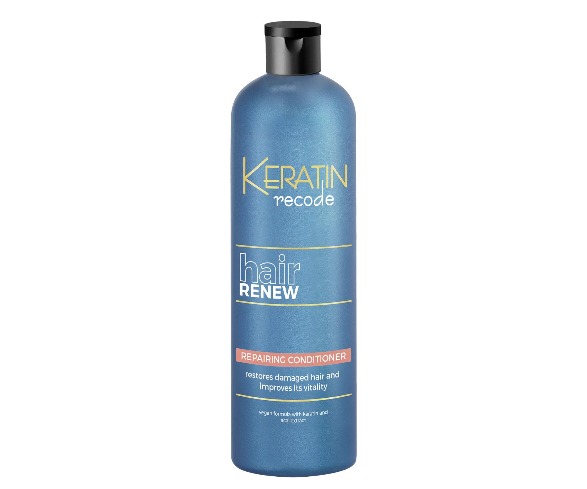 Kondicionér pro obnovu suchých a poškozených vlasů Subrina Professional Keratin Recode Hair Renew - 400 ml (060861) + dárek zdarma