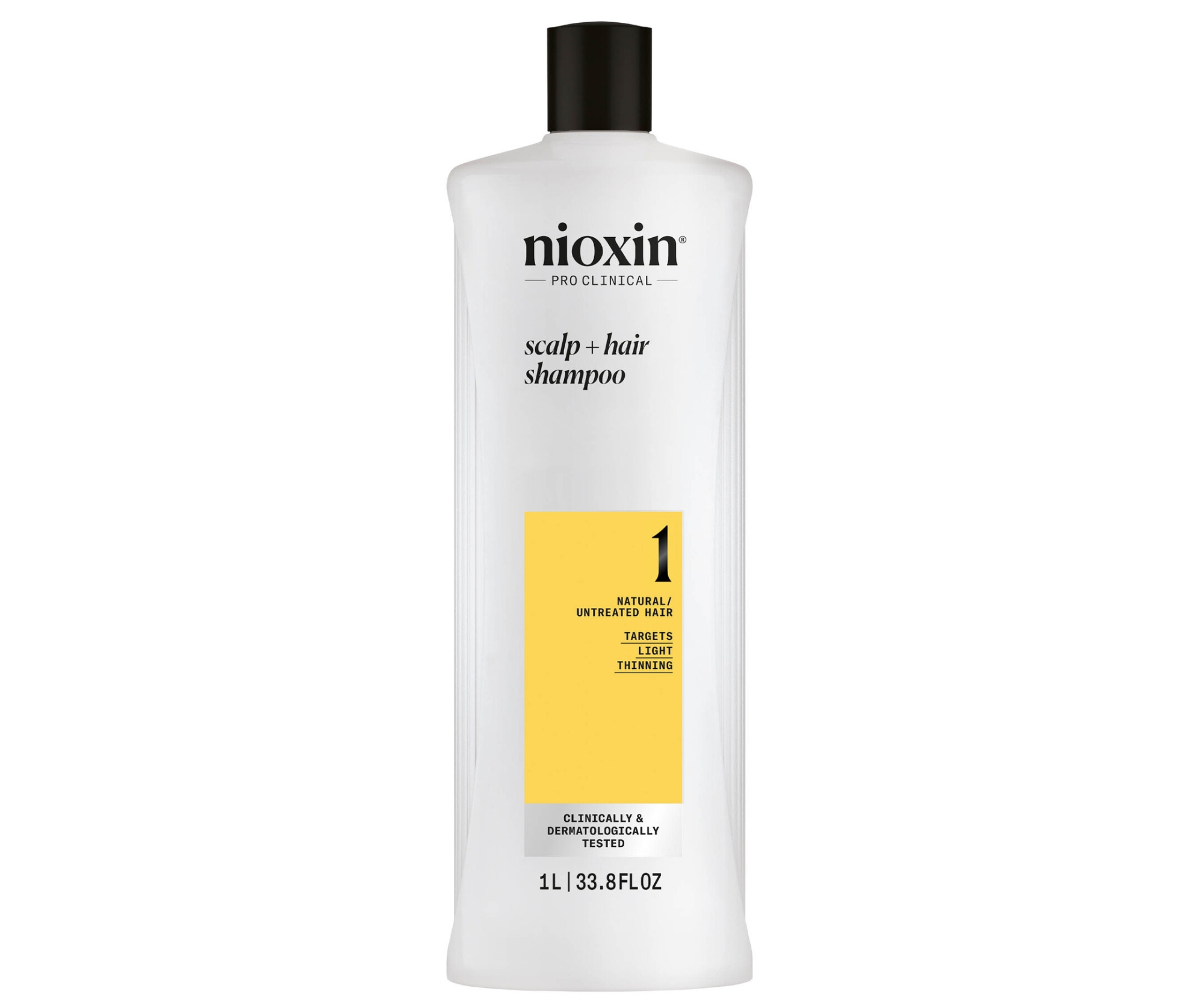Čisticí šampon pro mírně řídnoucí přírodní vlasy Nioxin System 1 Scalp + Hair Shampoo - 1000 ml + dárek zdarma