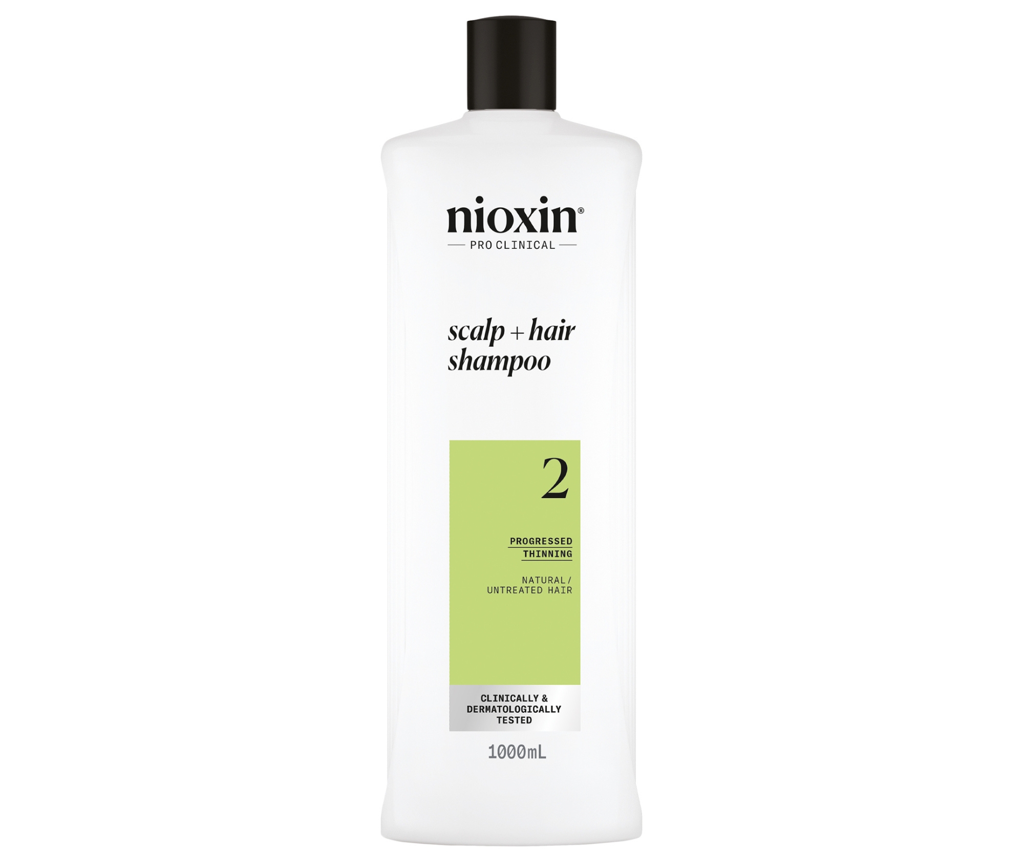 Čisticí šampon pro silně řídnoucí přírodní vlasy Nioxin System 2 Scalp + Hair Shampoo - 1000 ml + dárek zdarma