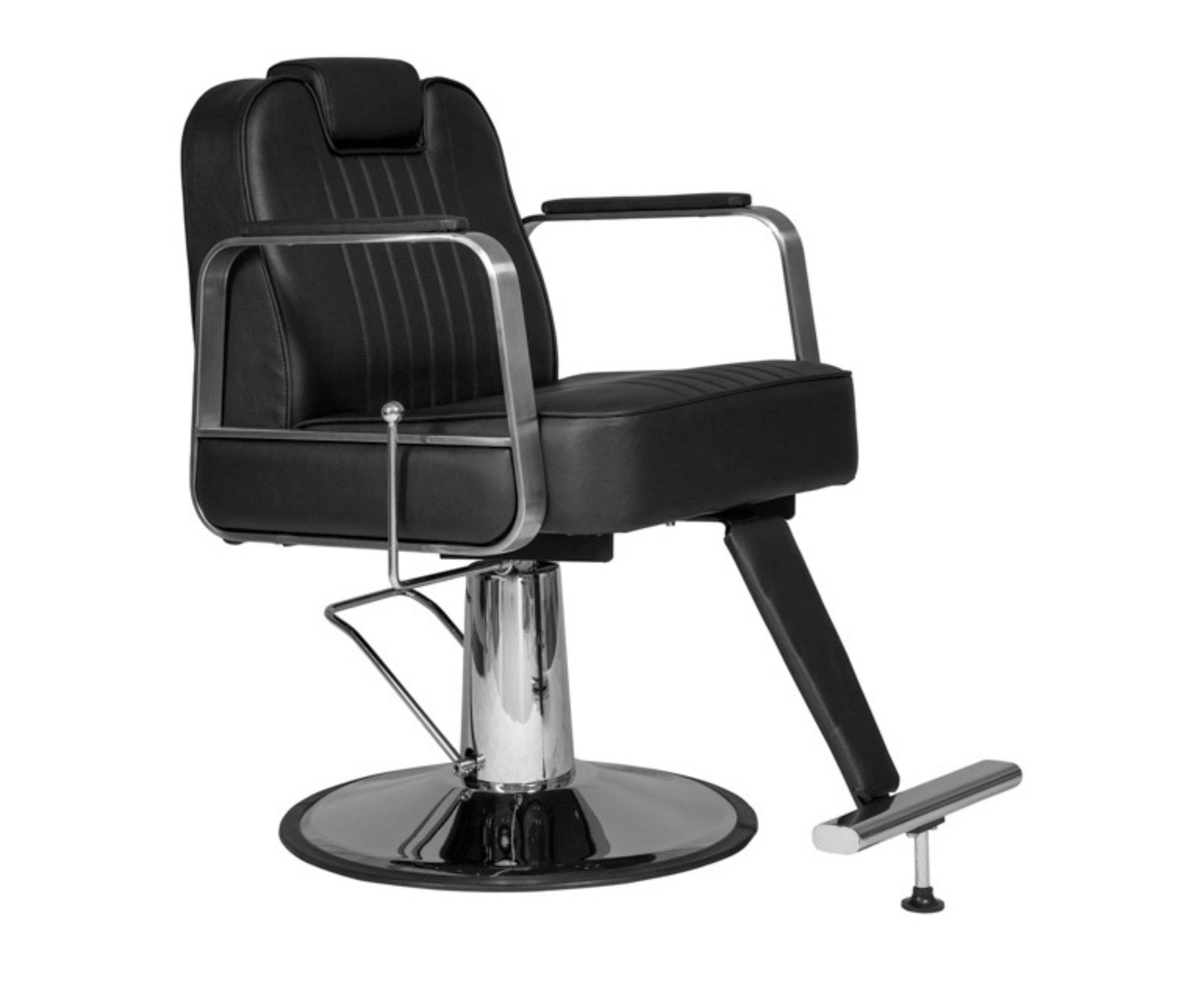 Kadeřnické barber křeslo Weelko Layer - černé + dárek zdarma