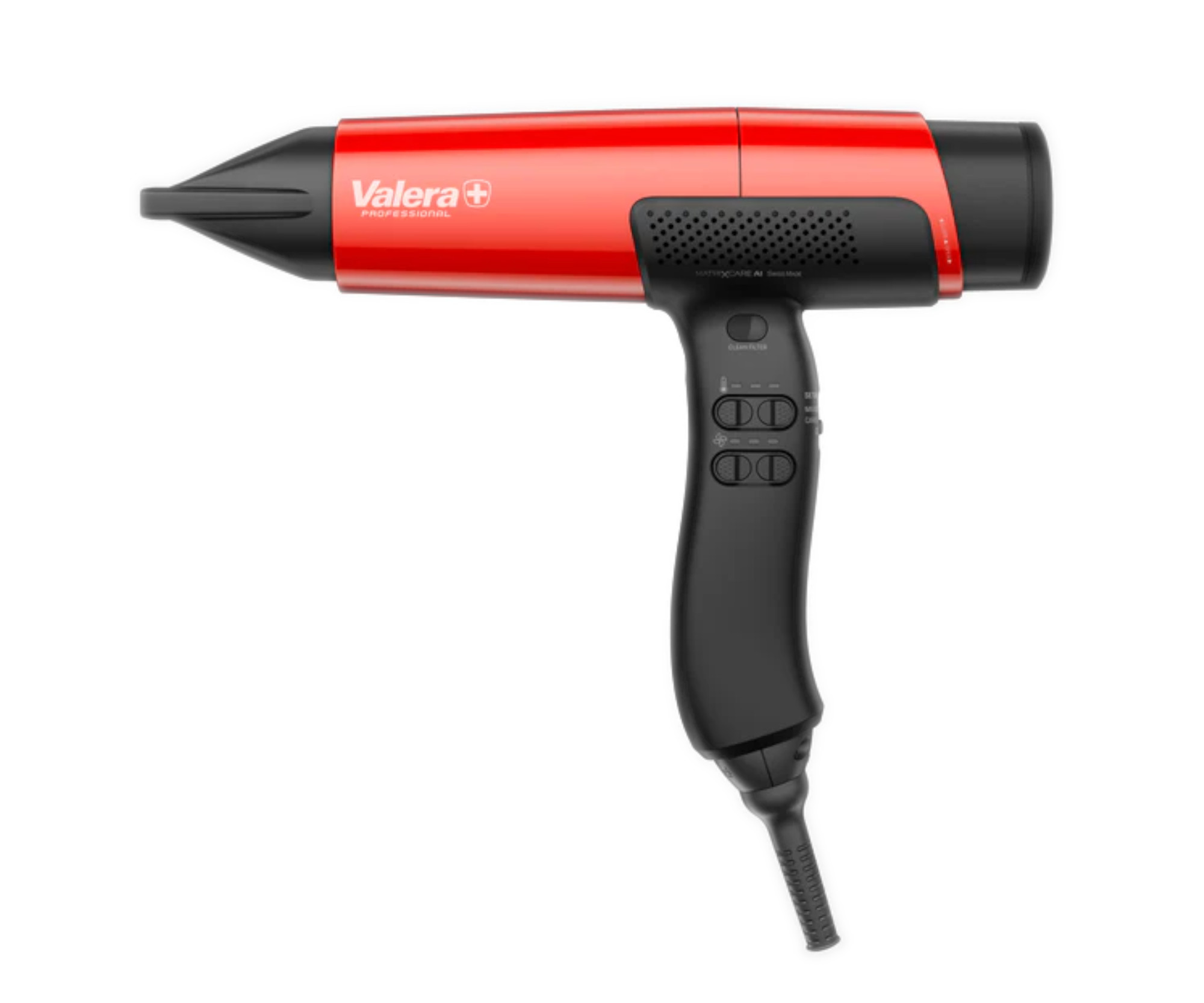 Profesionální vysokorychlostní digitální fén na vlasy Valera Professional MatriXcare AI - 2000 W, metalický červený (501.00MAMR) + dárek zdarma