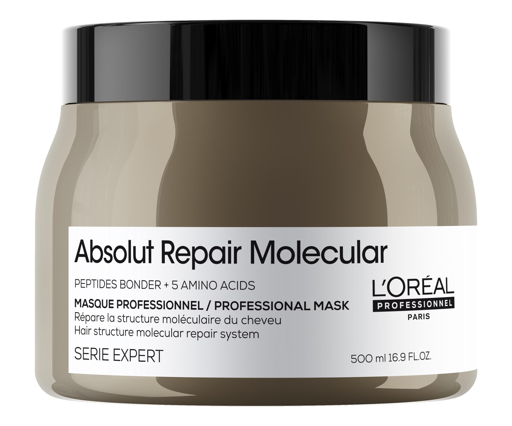Maska pro poškozené vlasy Loréal Professionnel Serie Expert Absolut Repair Molecular - 500 ml - L’Oréal Professionnel + dárek zdarma