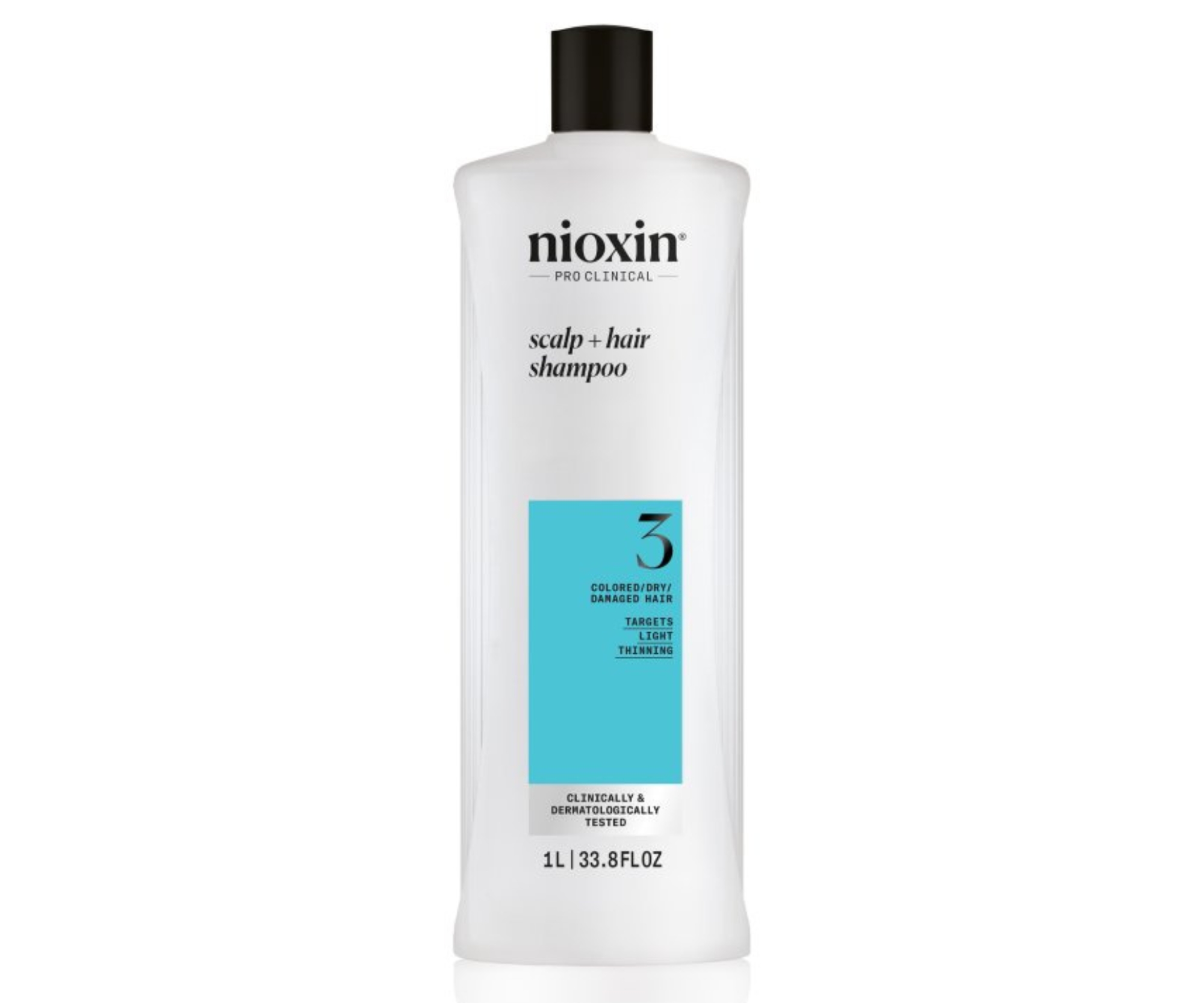 Šampon pro mírně řídnoucí barvené vlasy Nioxin System 3 Scalp + Hair Shampoo - 1000 ml (99350179989) + dárek zdarma