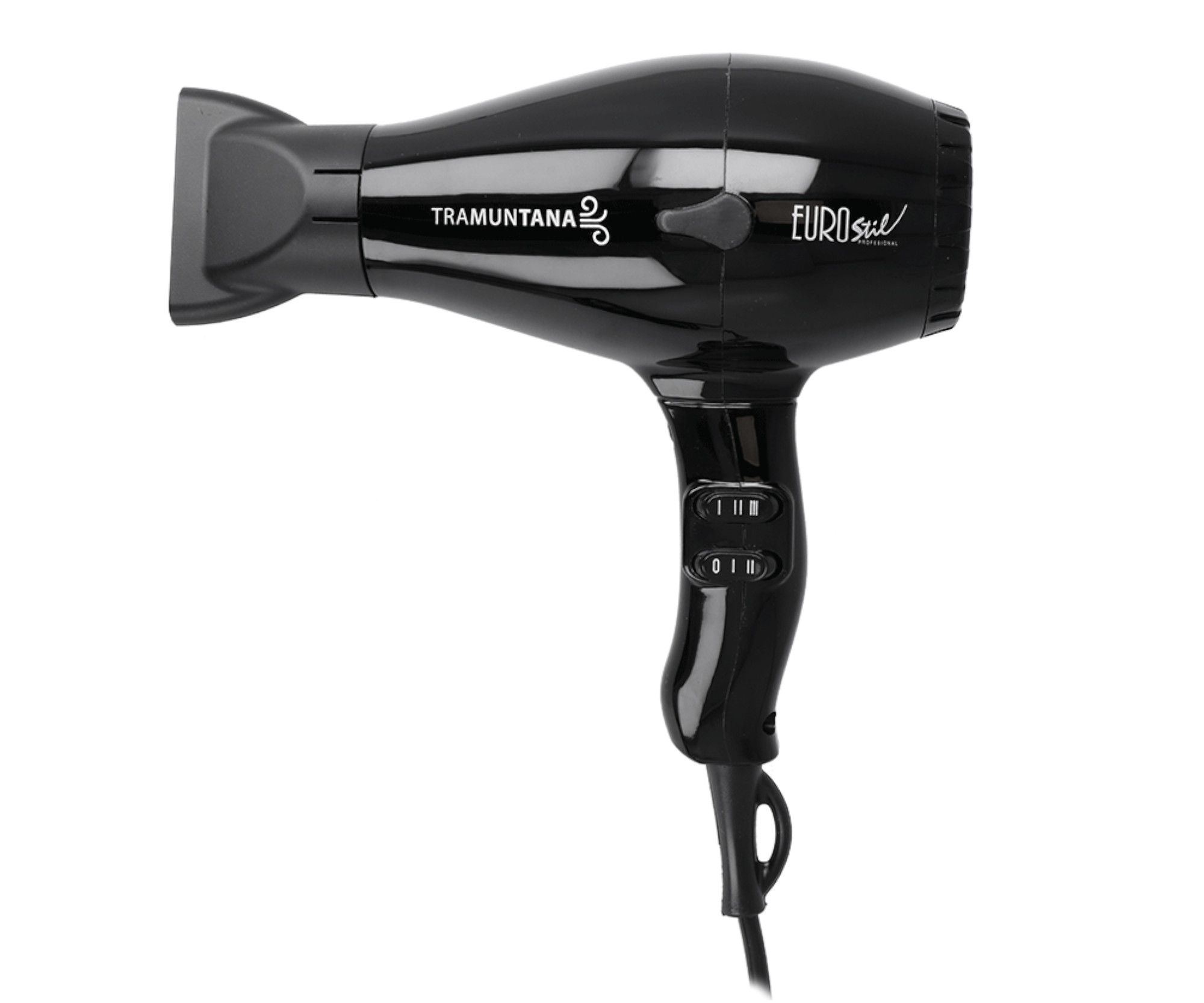 Profesionální fén na vlasy Eurostil Professional Tramuntana, 2000 W - černý (07874) + dárek zdarma