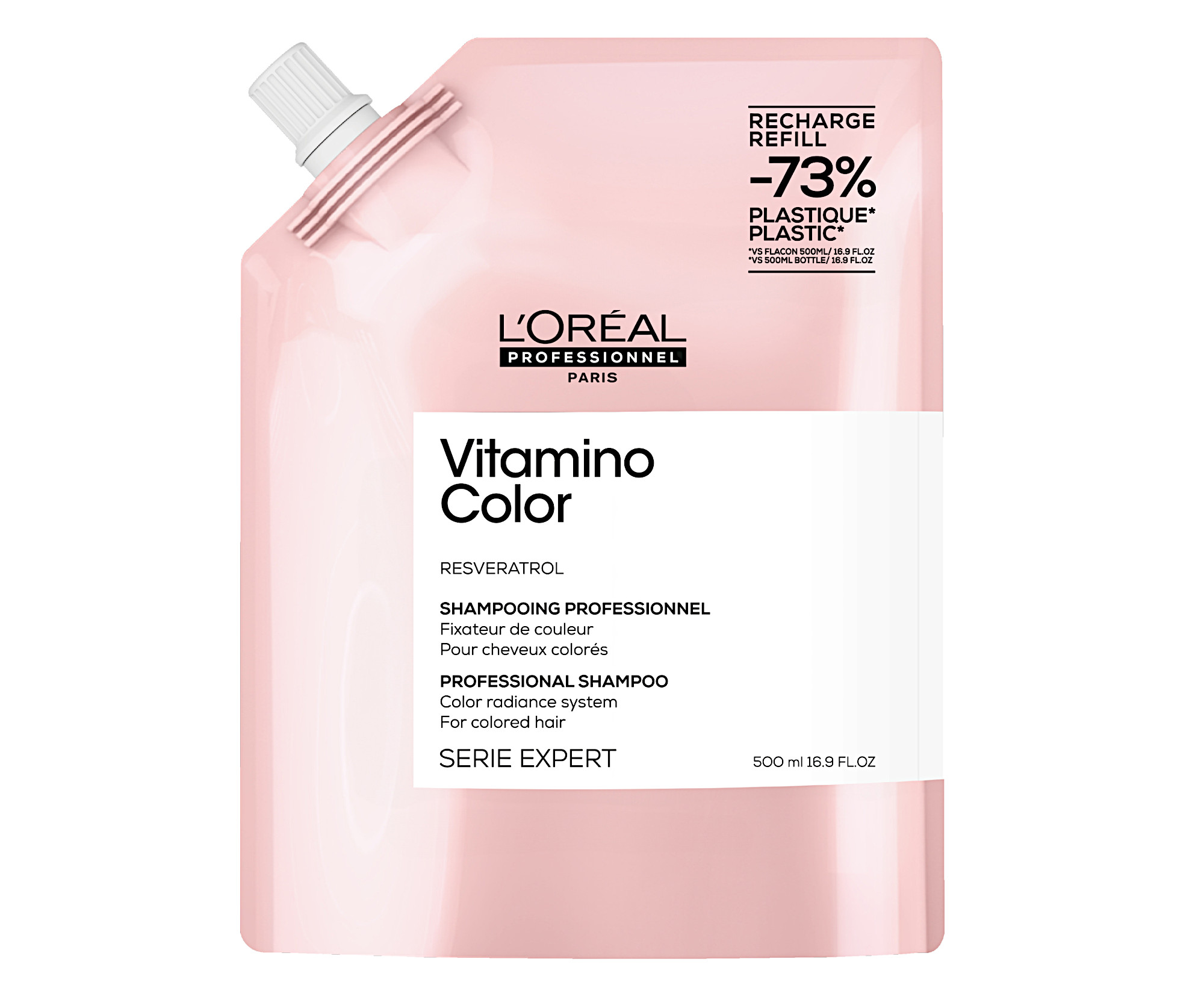 Šampon pro zářivost barvy vlasů Loréal Professionnel Vitamino Color - 500 ml, náhradní náplň - L’Oréal Professionnel + dárek zdarma