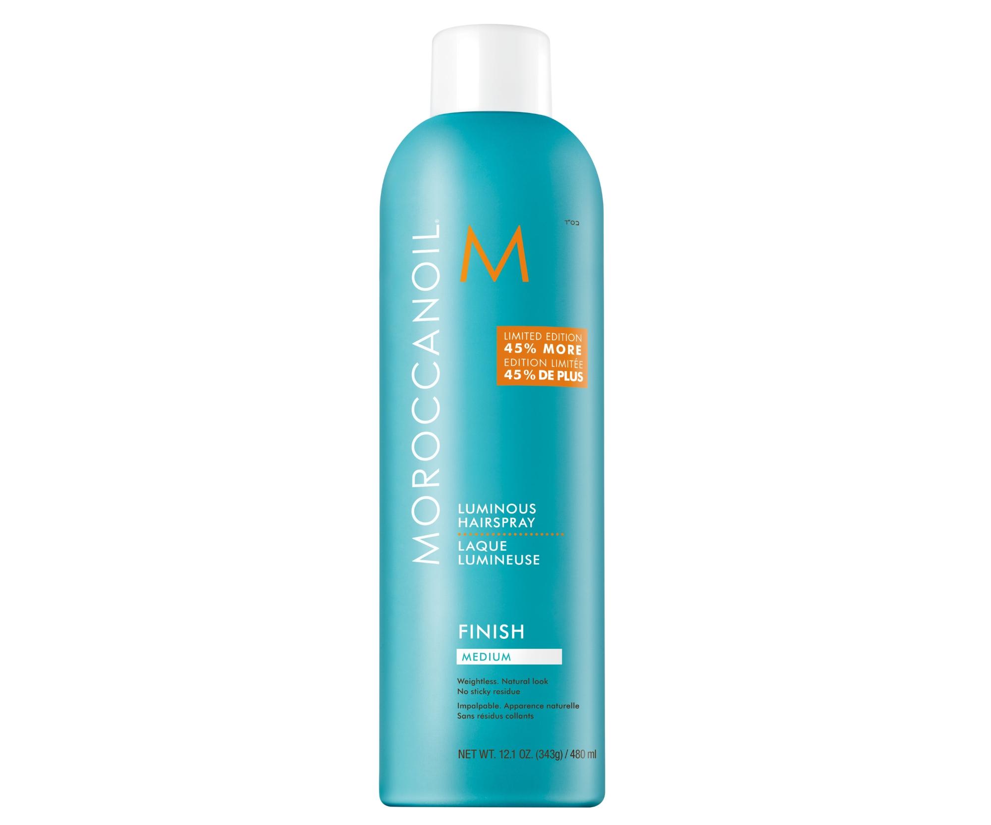 Lak na vlasy se střední fixací Moroccanoil Finish Medium - 480 ml + dárek zdarma