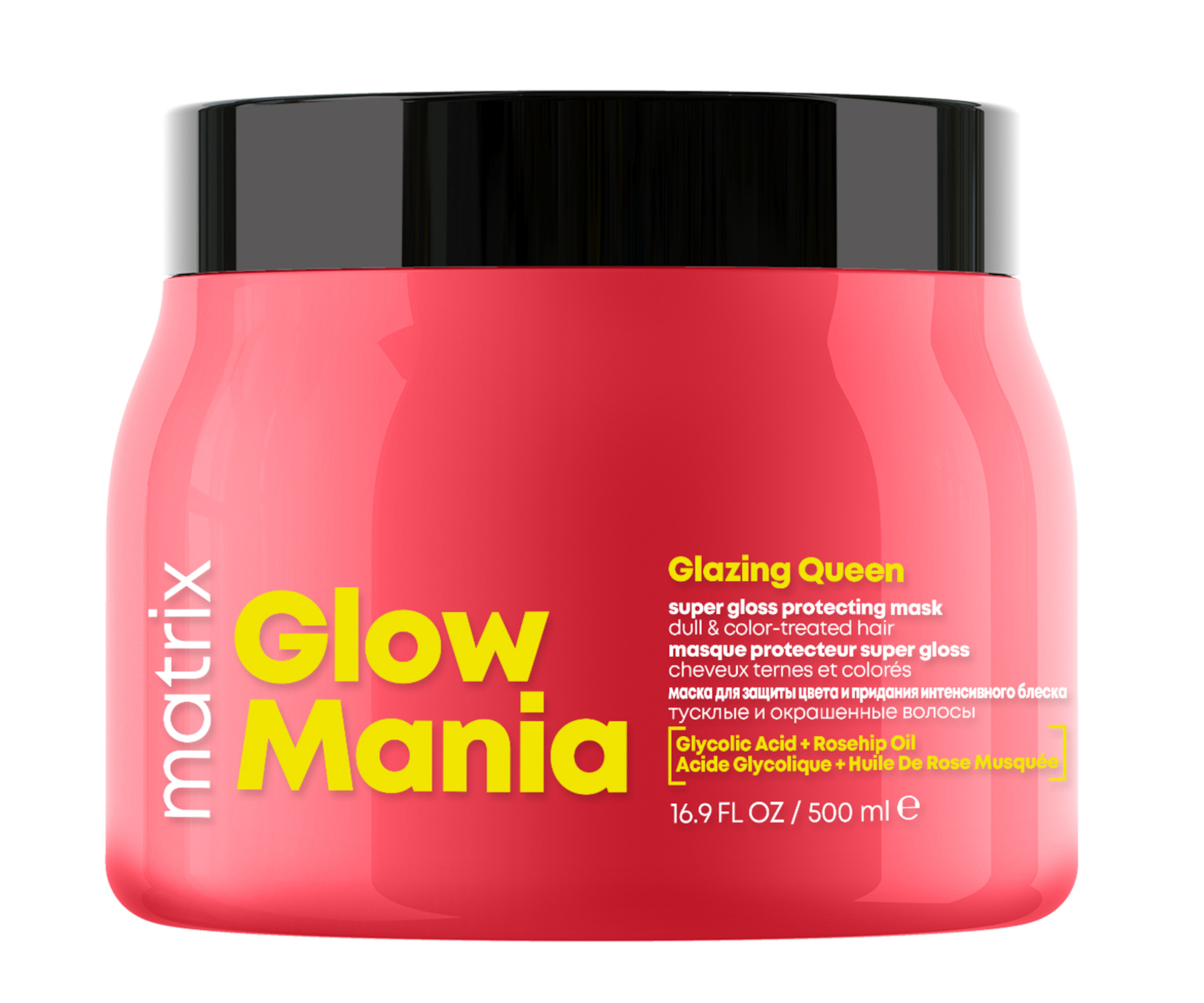 Ochranná maska pro zářivý lesk matných barvených vlasů Matrix Glow Mania - 500 ml + dárek zdarma