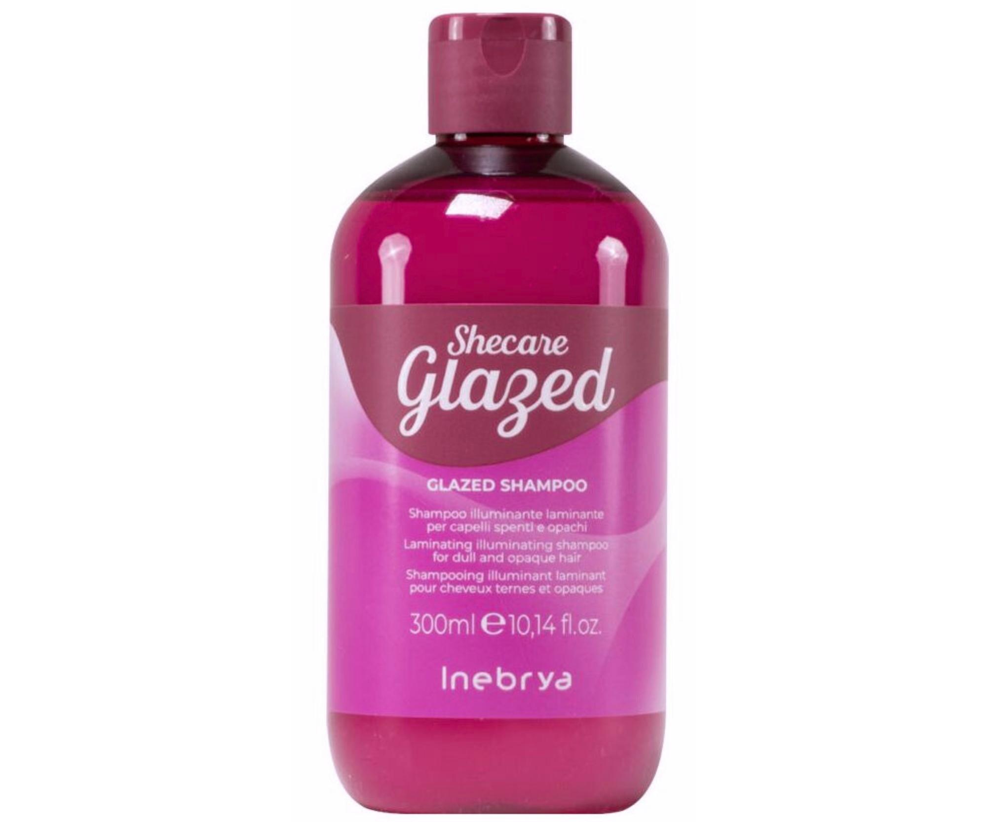 Rozjasňující a hydratační šampon pro vlasy bez lesku Inebrya Shecare Glazed Shampoo - 300 ml + dárek zdarma