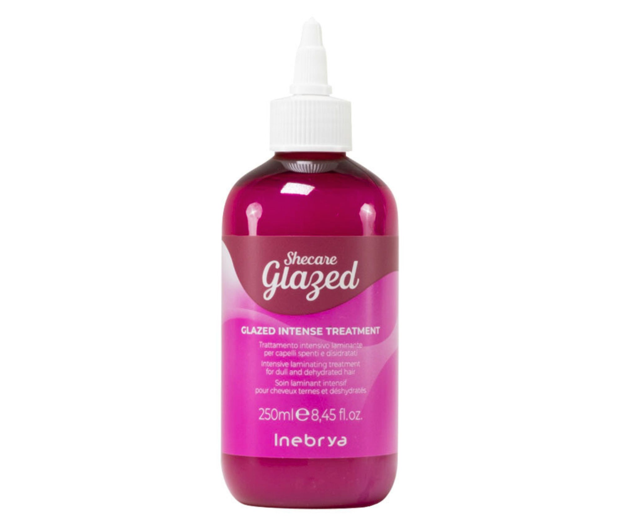 Intenzivní hydratační kúra pro vlasy bez lesku Inebrya Shecare Glazed Intense Treatment - 250 ml + dárek zdarma