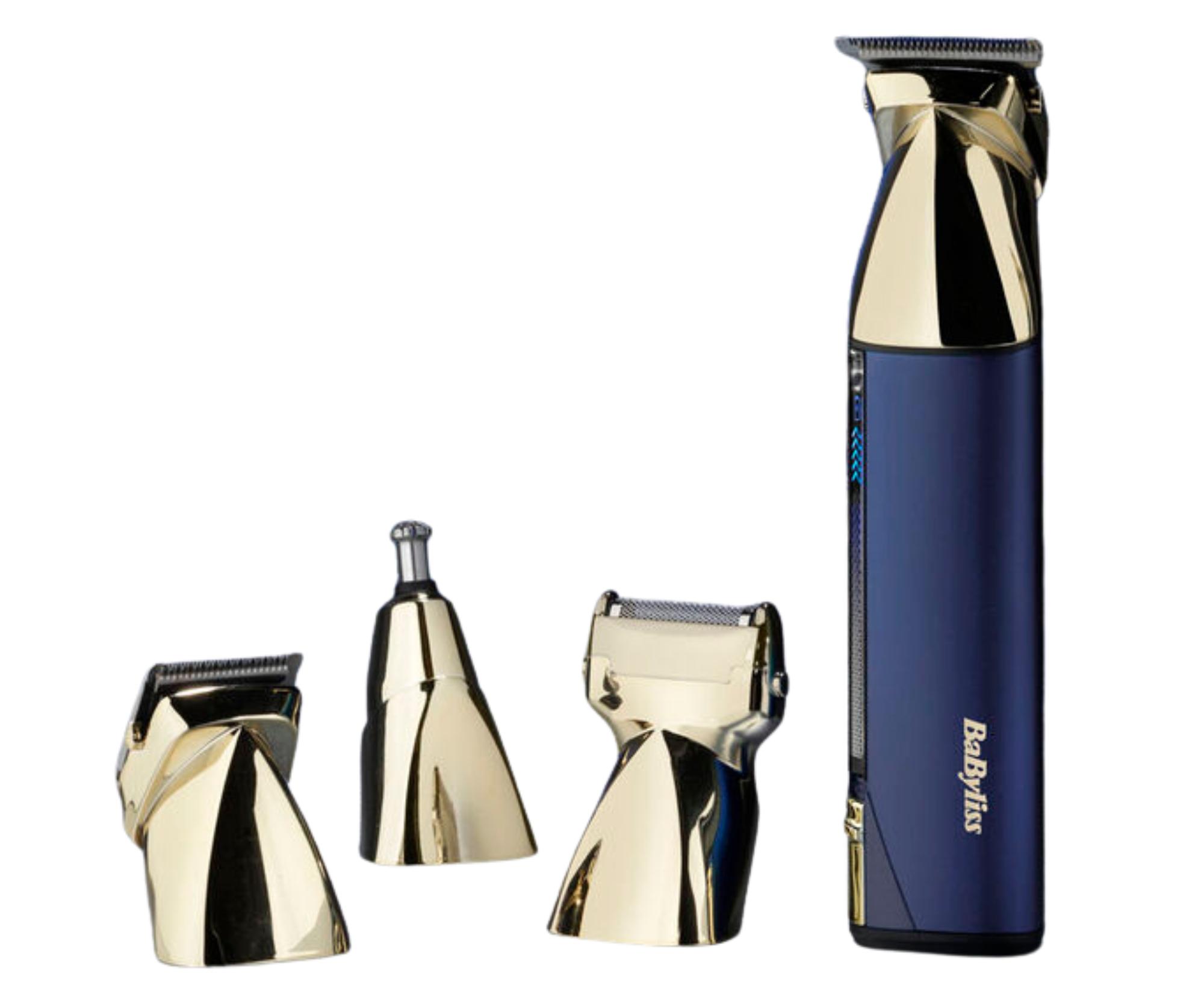 Zastřihovací konturovací strojek Babyliss MT992E - modro-zlatý + dárek zdarma