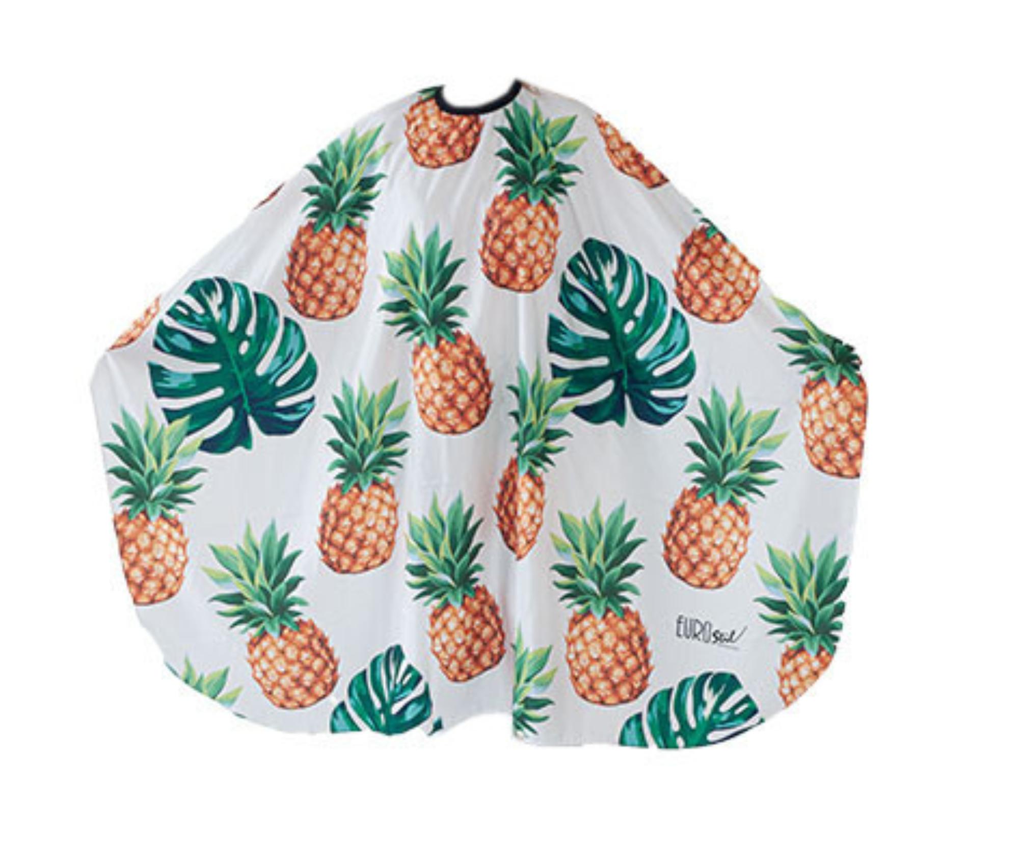Kadeřnická pláštěnka na stříhání Eurostil Profesional - ananas - kovový háček (07575) + dárek zdarma