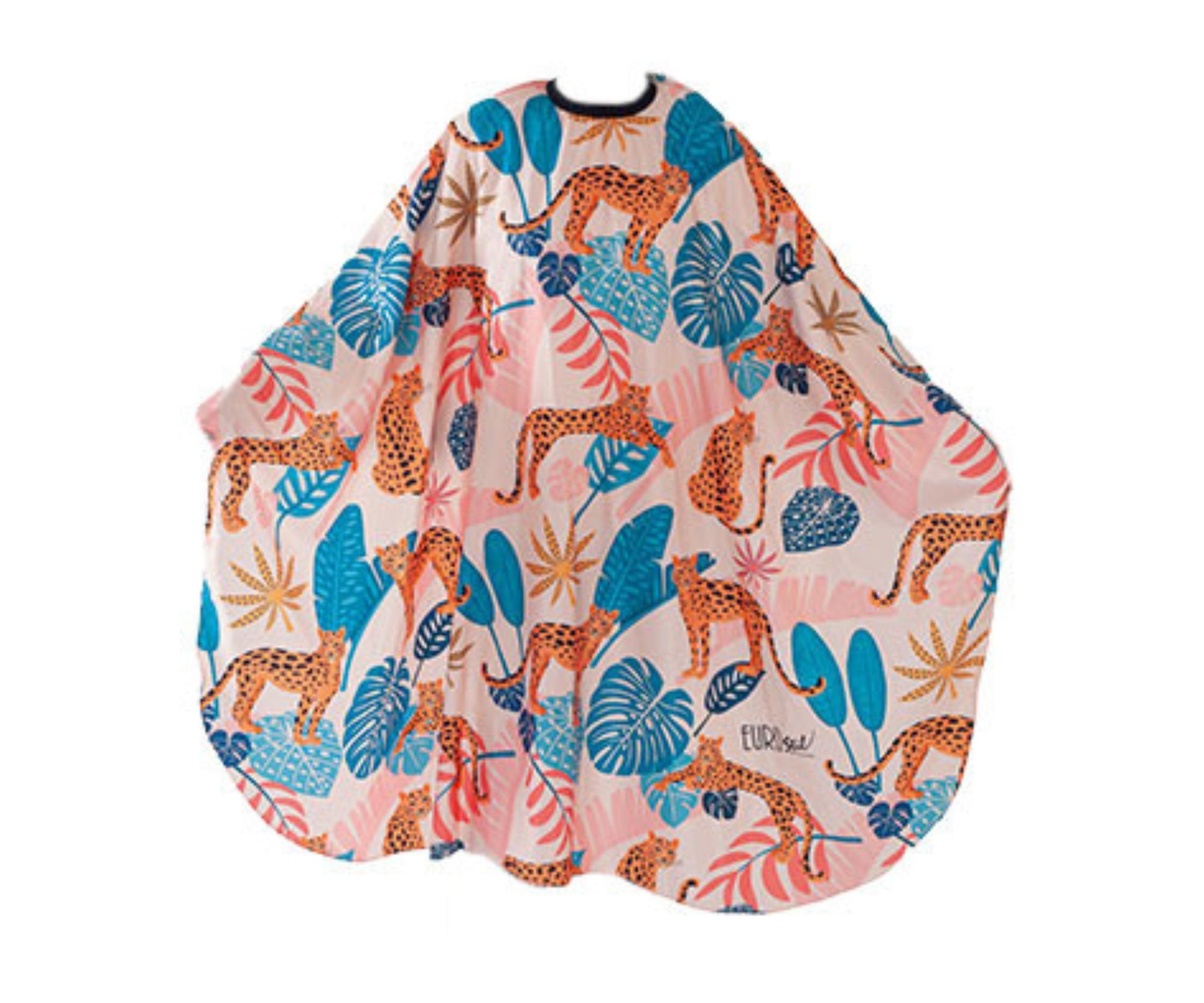 Kadeřnická pláštěnka na stříhání Eurostil Professional - safari - kovový háček (07574) + dárek zdarma