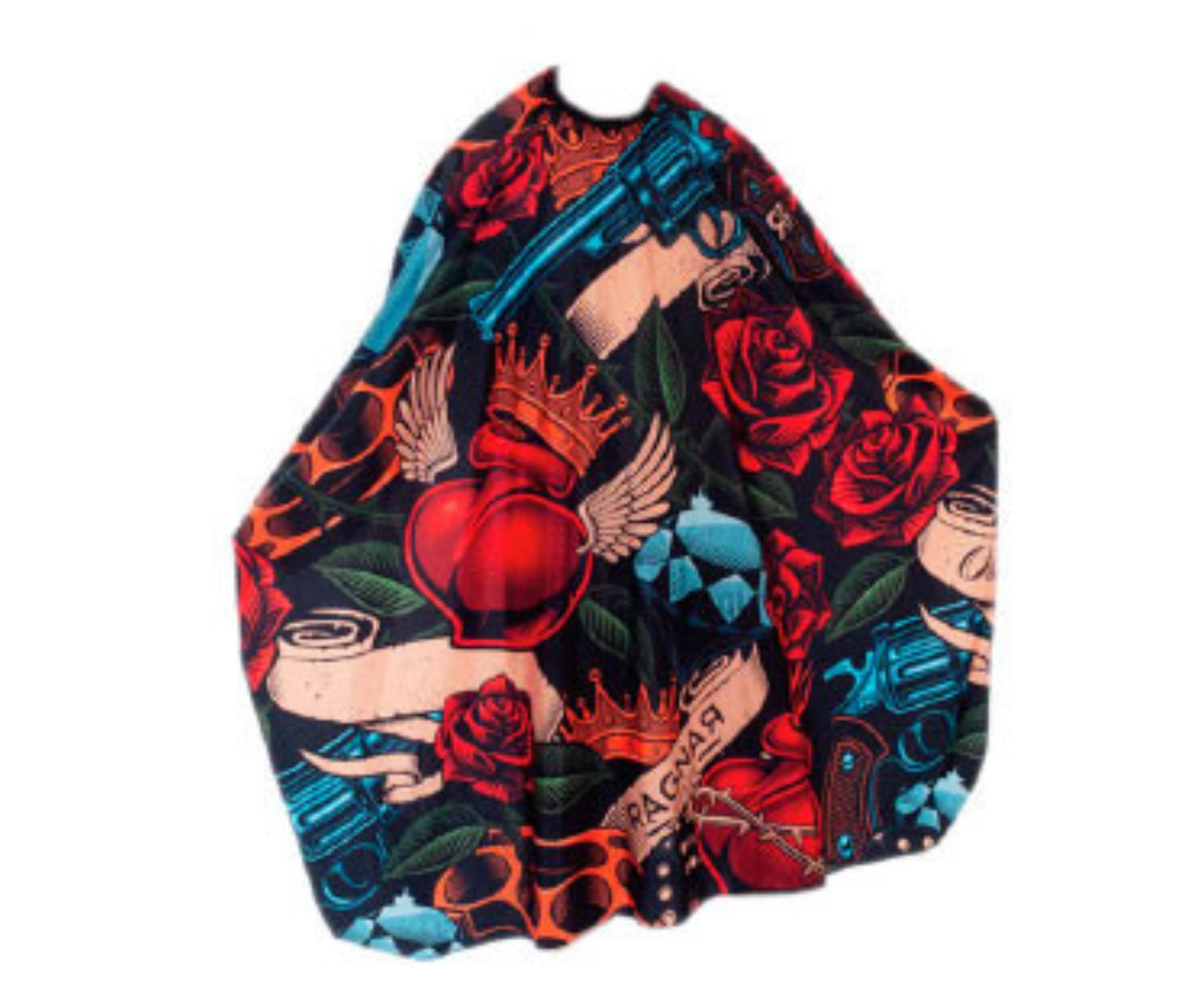 Pánská pláštěnka na stříhání vlasů a vousů Ragnar American Old School - kovový háček + dárek zdarma