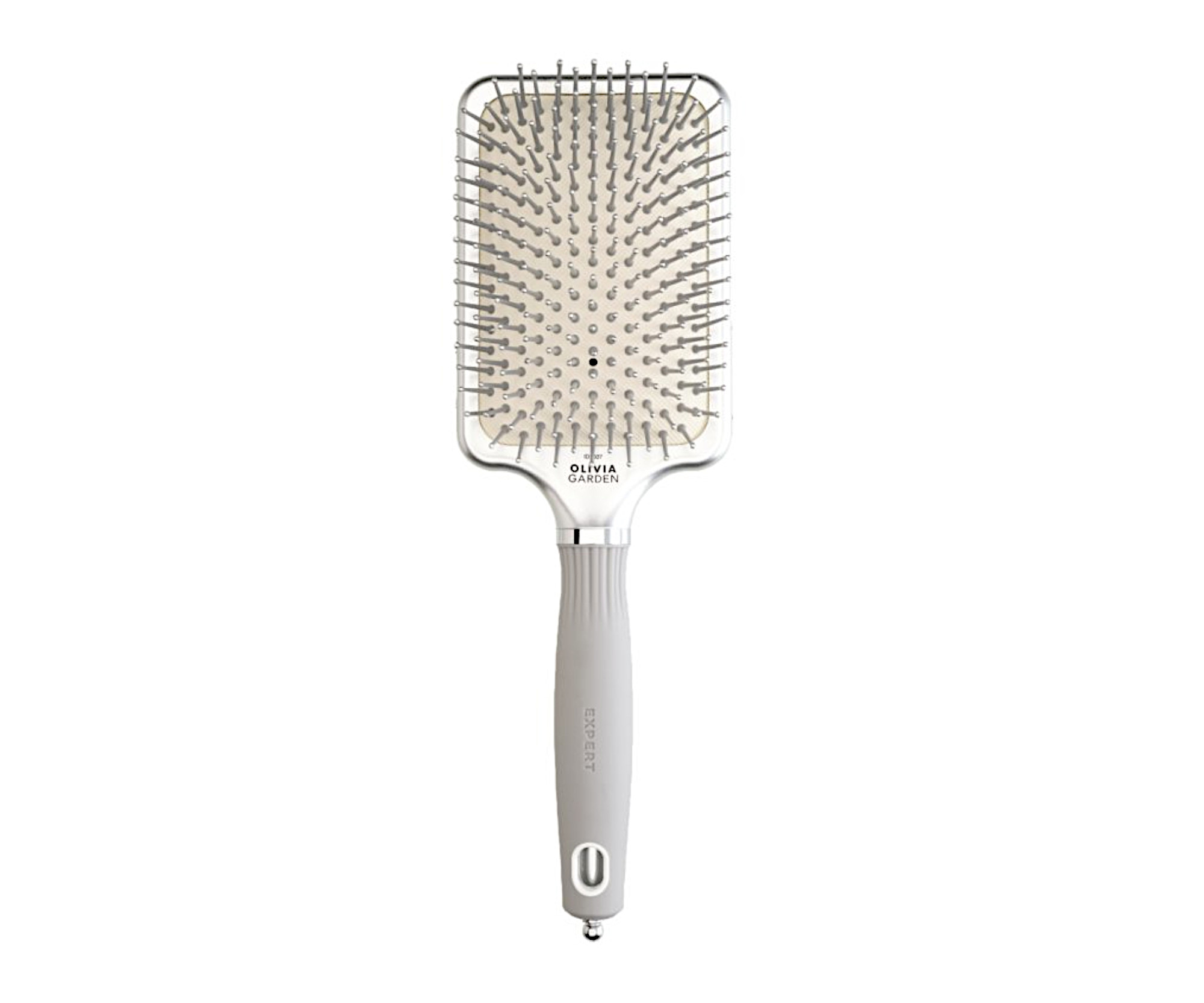 Kartáč se vzduchovým polštářem Olivia Garden Expert Rectangular Silver Large - stříbrný + dárek zdarma