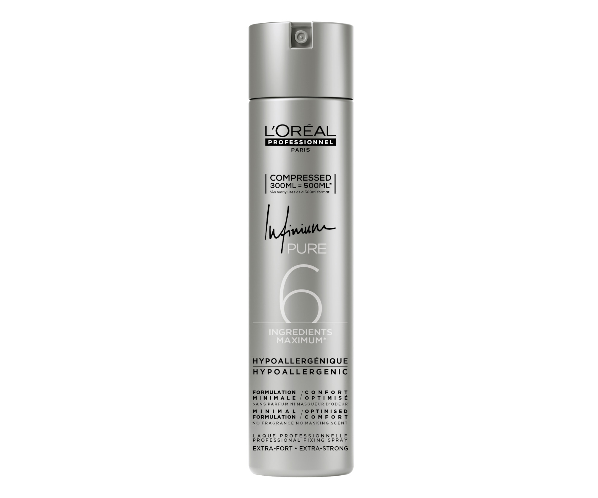 Hypoalergenní lak na vlasy s extra silnou fixací Loréal Professionnel Infinium Pure Extra-Strong - 300 ml - L’Oréal Professionnel + dárek zdarma