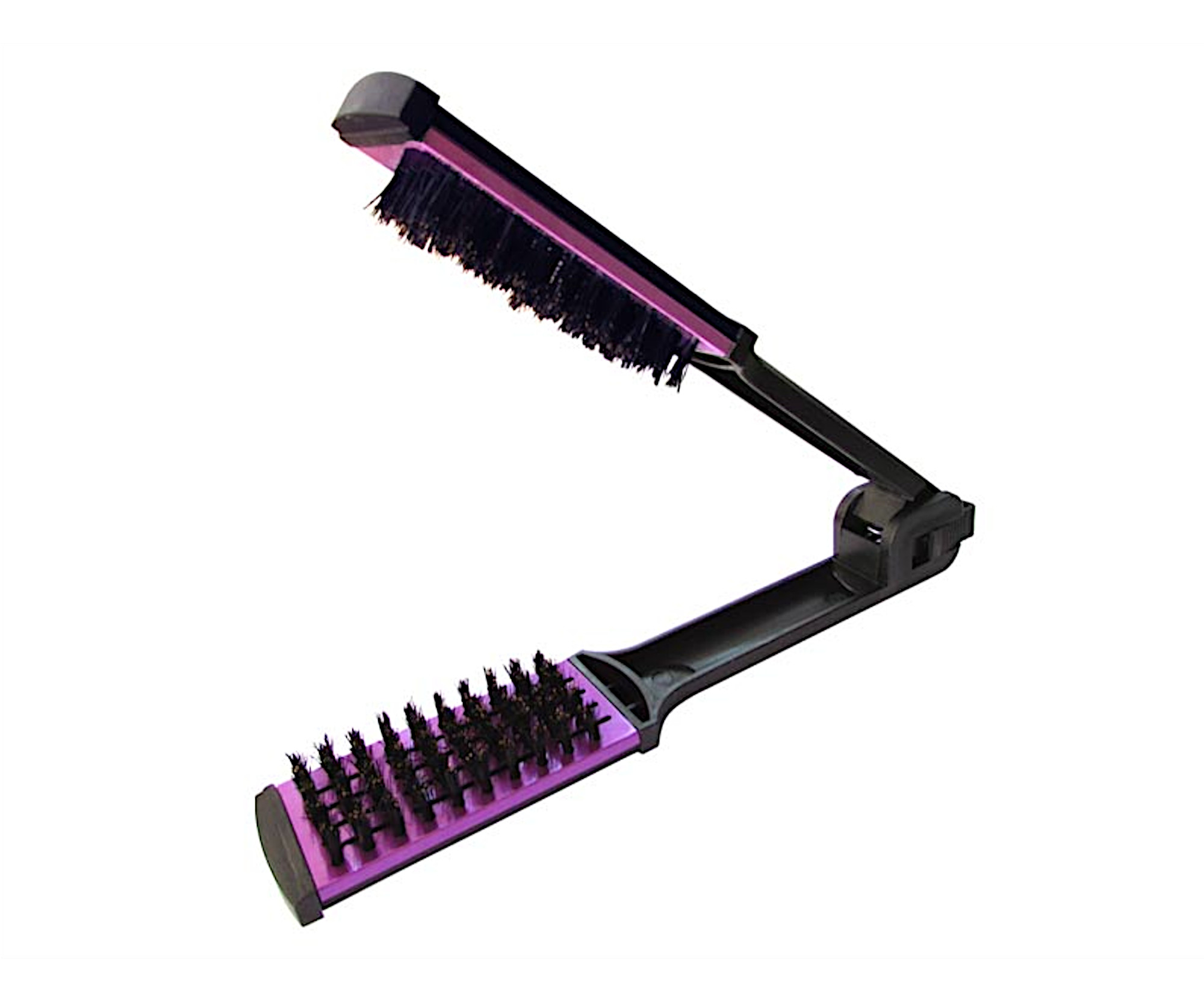 Kartáč na rovnání vlasů Duko B077 - černo-fialový + dárek zdarma