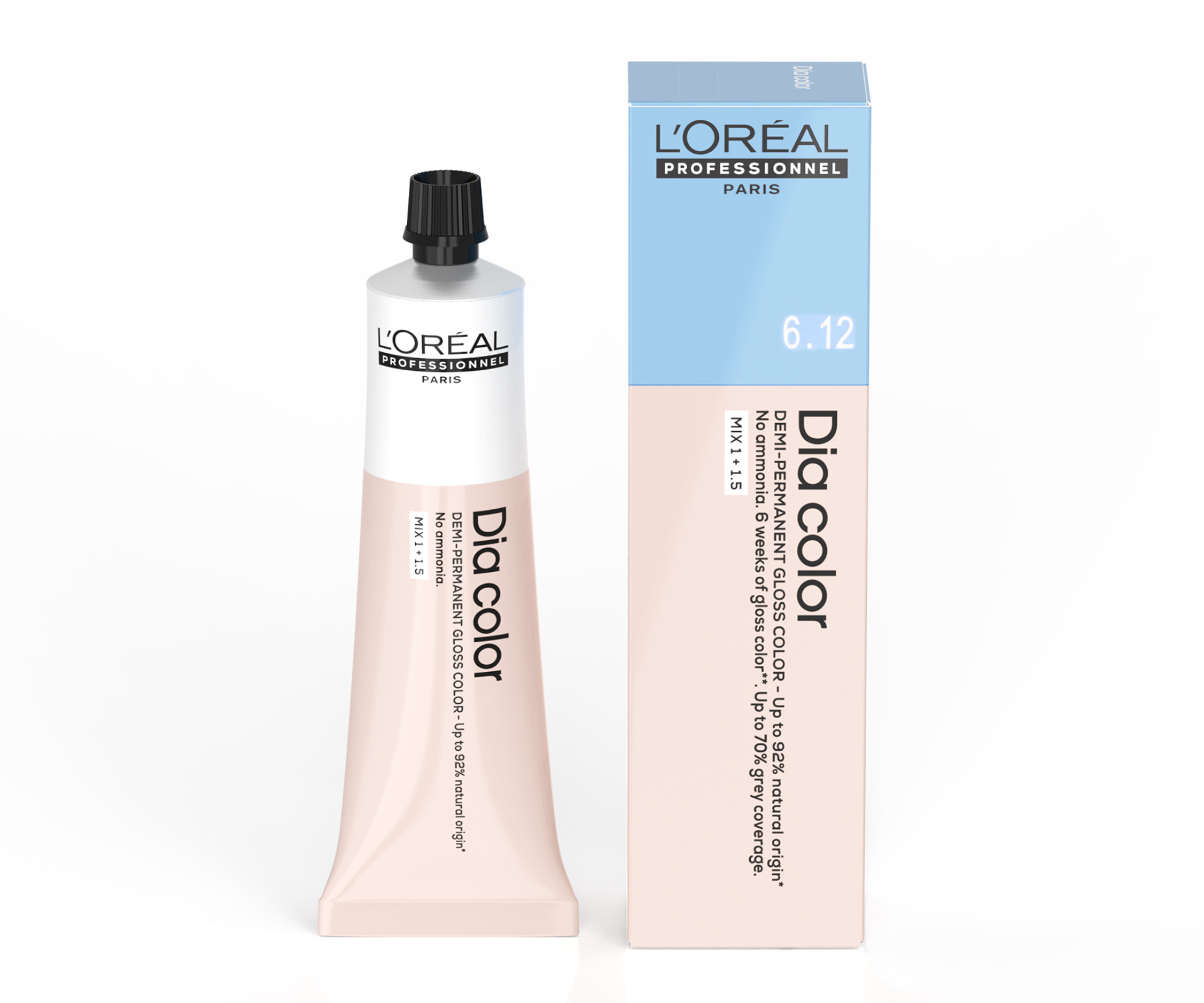 Přeliv na vlasy Loréal Professionnel Dia color 60 ml - 6.12 tmavá blond popelavá duhová - L’Oréal Professionnel + dárek zdarma