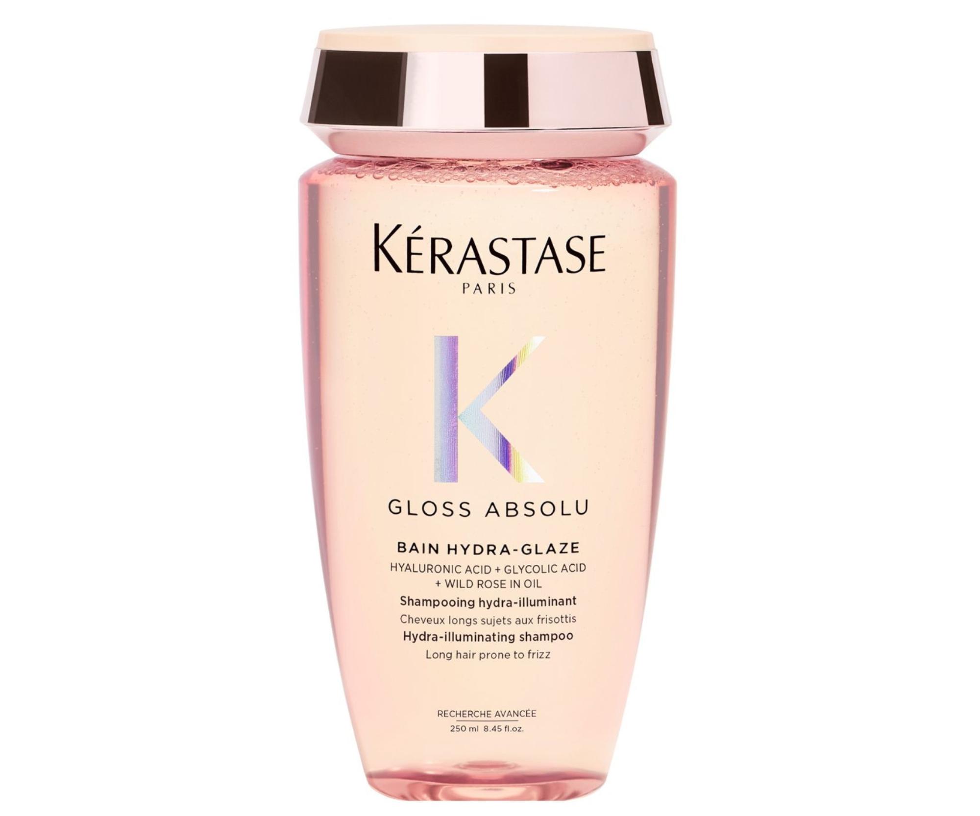 Hydratační a rozjasňující šampon pro vlasy se sklonem ke krepatění Kérastase Gloss Absolu Bain Hydra-Glaze - 250 ml + dárek zdarma