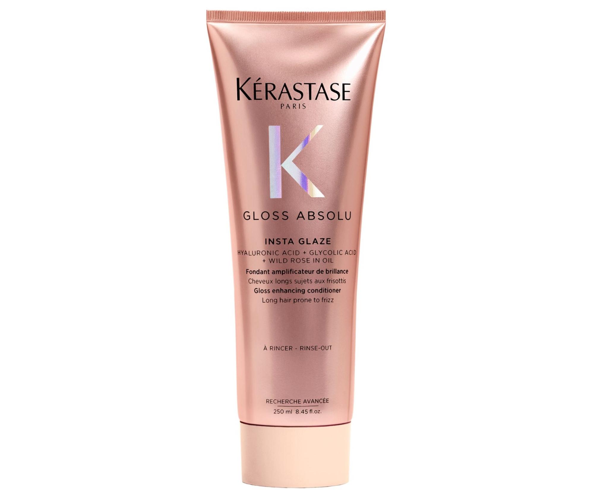 Hydratační a rozjasňující péče pro vlasy se sklonem ke krepatění Kérastase Gloss Absolu Insta Glaze - 250 ml + dárek zdarma
