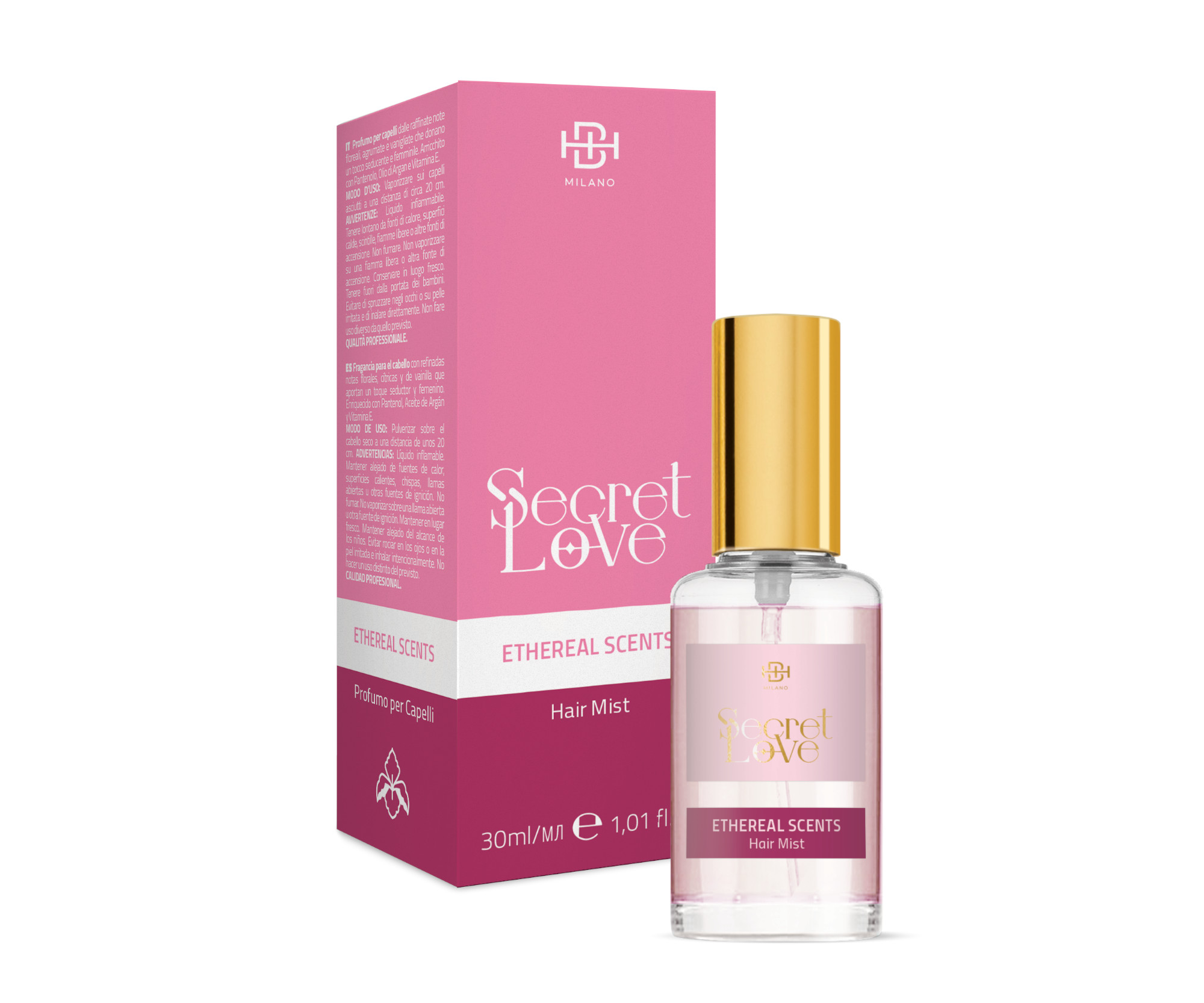 Vůně do vlasů Bond Healthy Hair Milano Secret Love Hair Mist - 30 ml + dárek zdarma