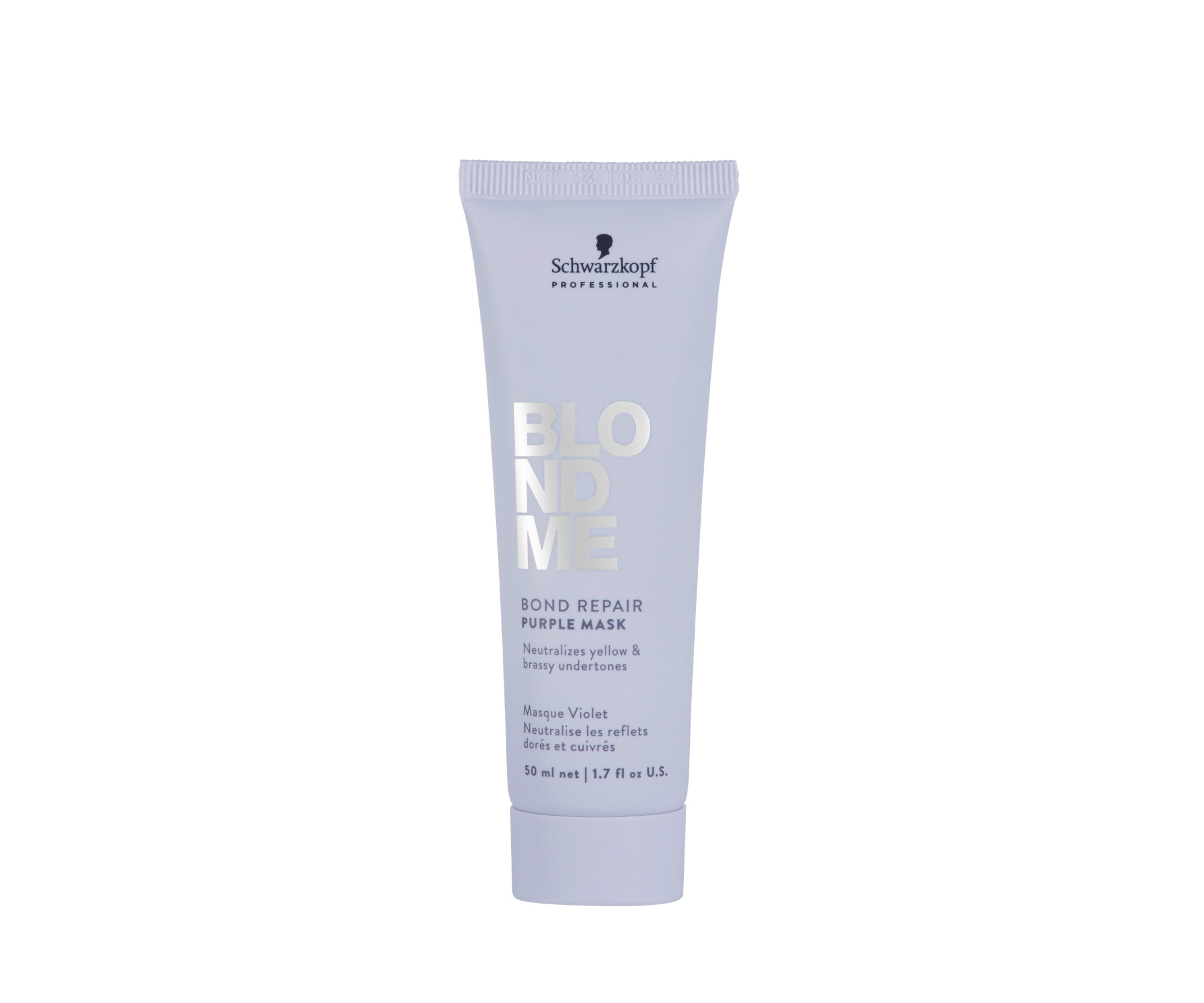 Neutralizační maska pro posílení blond vlasů Schwarzkopf BlondMe Bond Repair Purple Mask - 50 ml + dárek zdarma