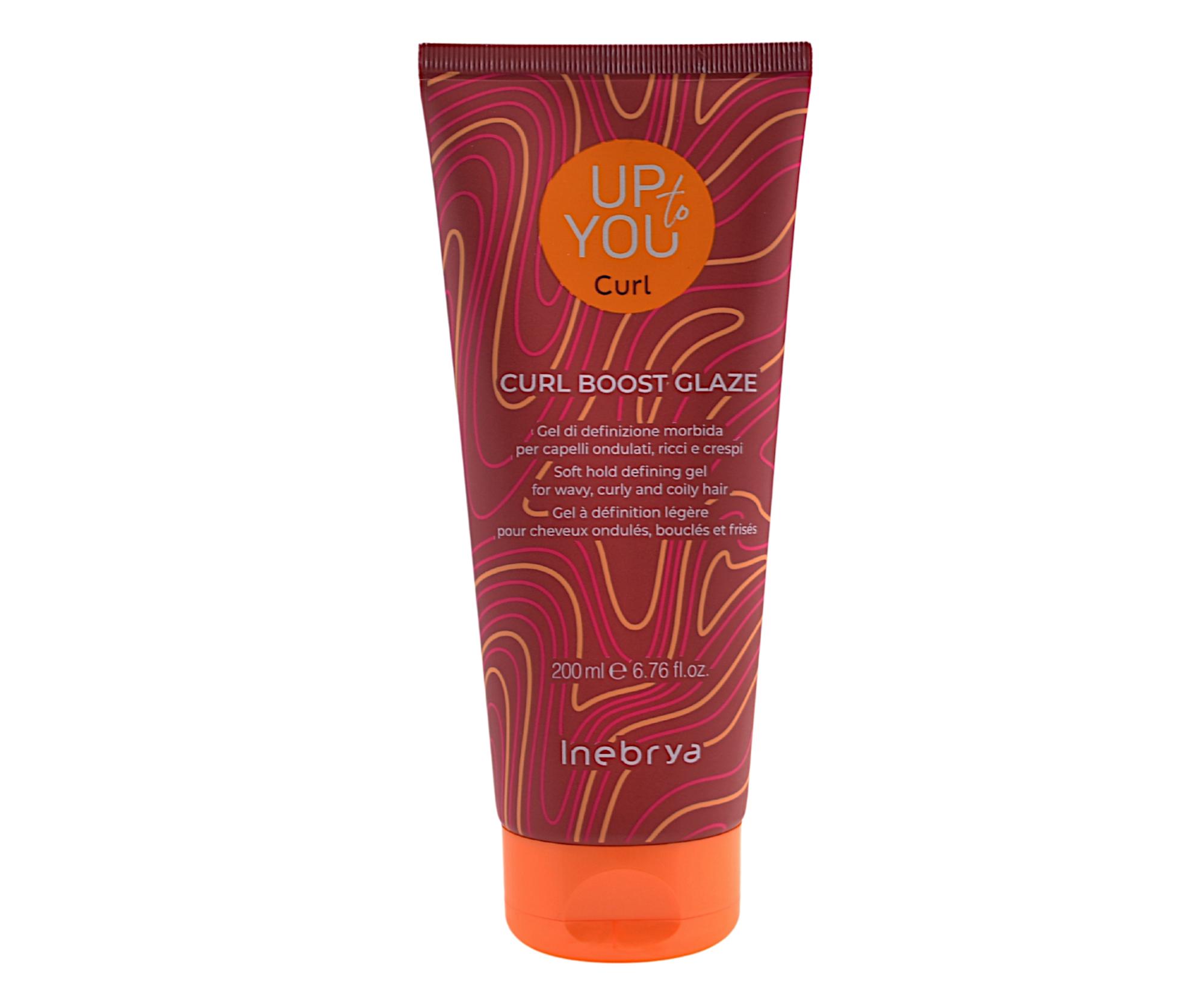 Gel pro definici vlnitých a kudrnatých vlasů Inebrya Up To You Curl Boost Glaze - 200 ml + dárek zdarma