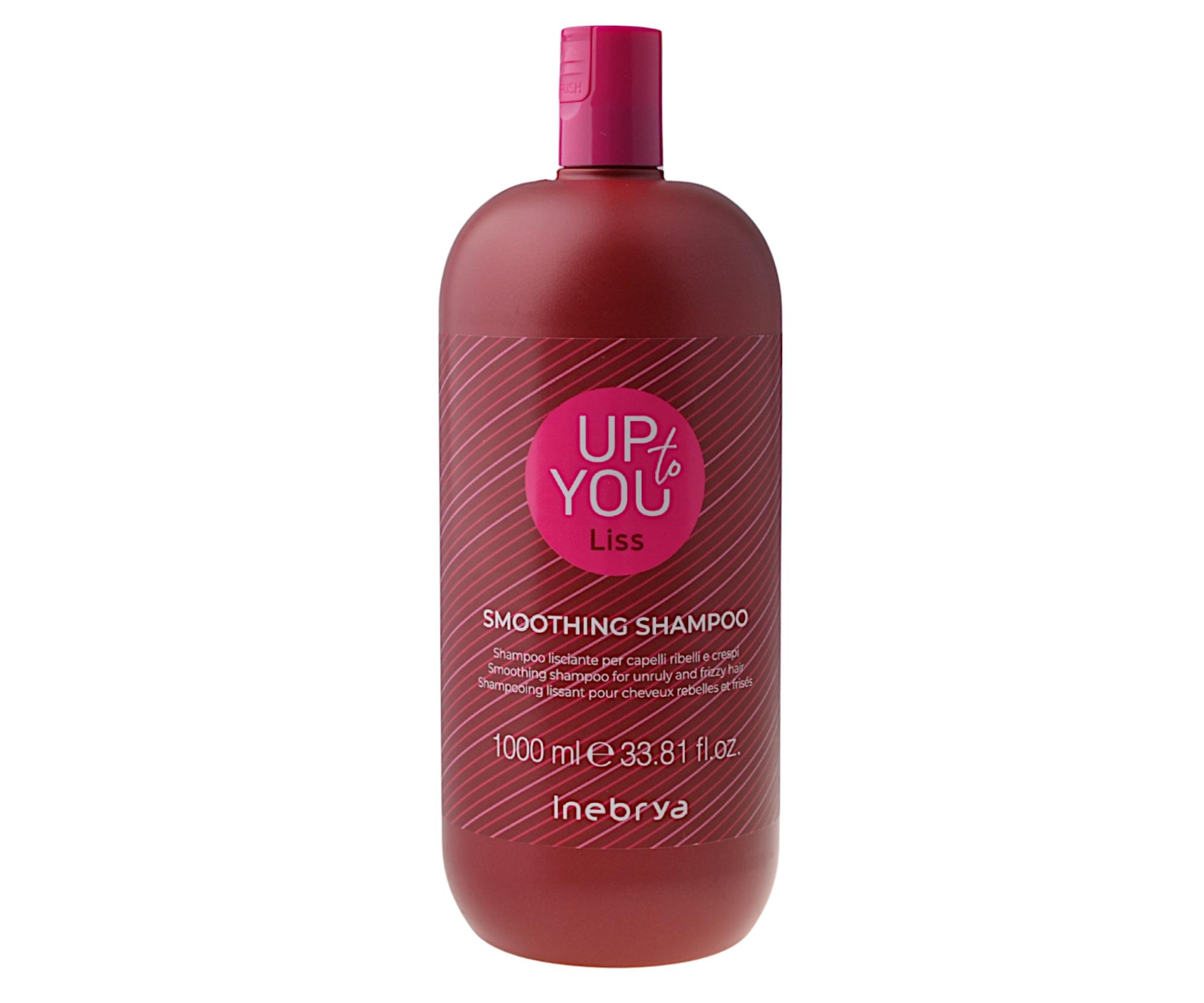 Uhlazující šampon pro nepoddajné a krepaté vlasy Inebrya Up to You Liss Smoothing Shampoo - 1000 ml + dárek zdarma