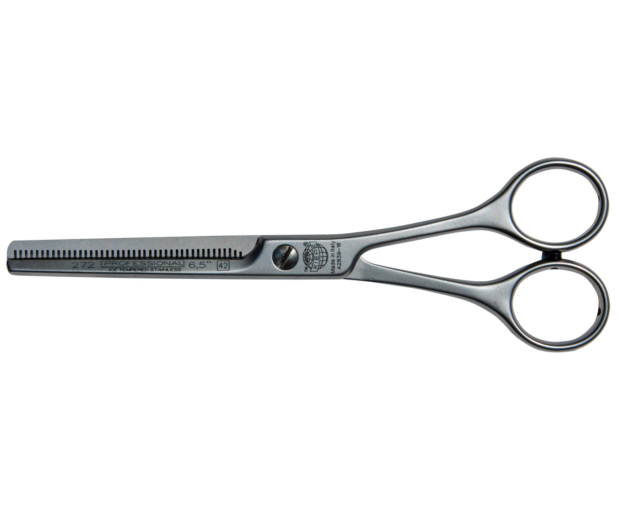 Efilační nůžky Kiepe Coiffeur Super Line 272 - 6,5" stříbrné, 42 zubů (272/6.5) + dárek zdarma
