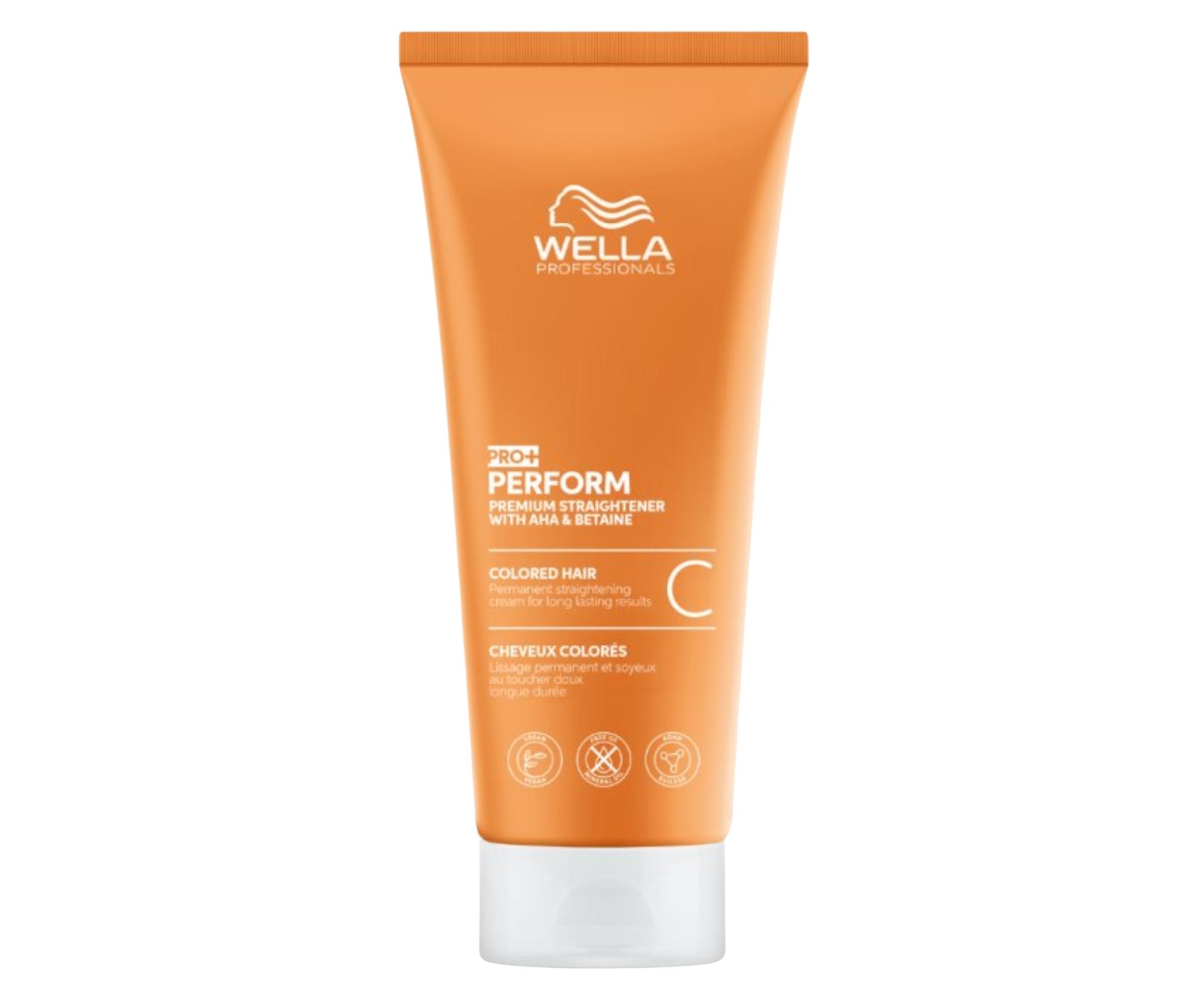 Krém pro permanentní narovnání kudrnatých barvených vlasů Wella Professionals Pro+ Perform C - 200 ml (99350188284) + dárek zdarma