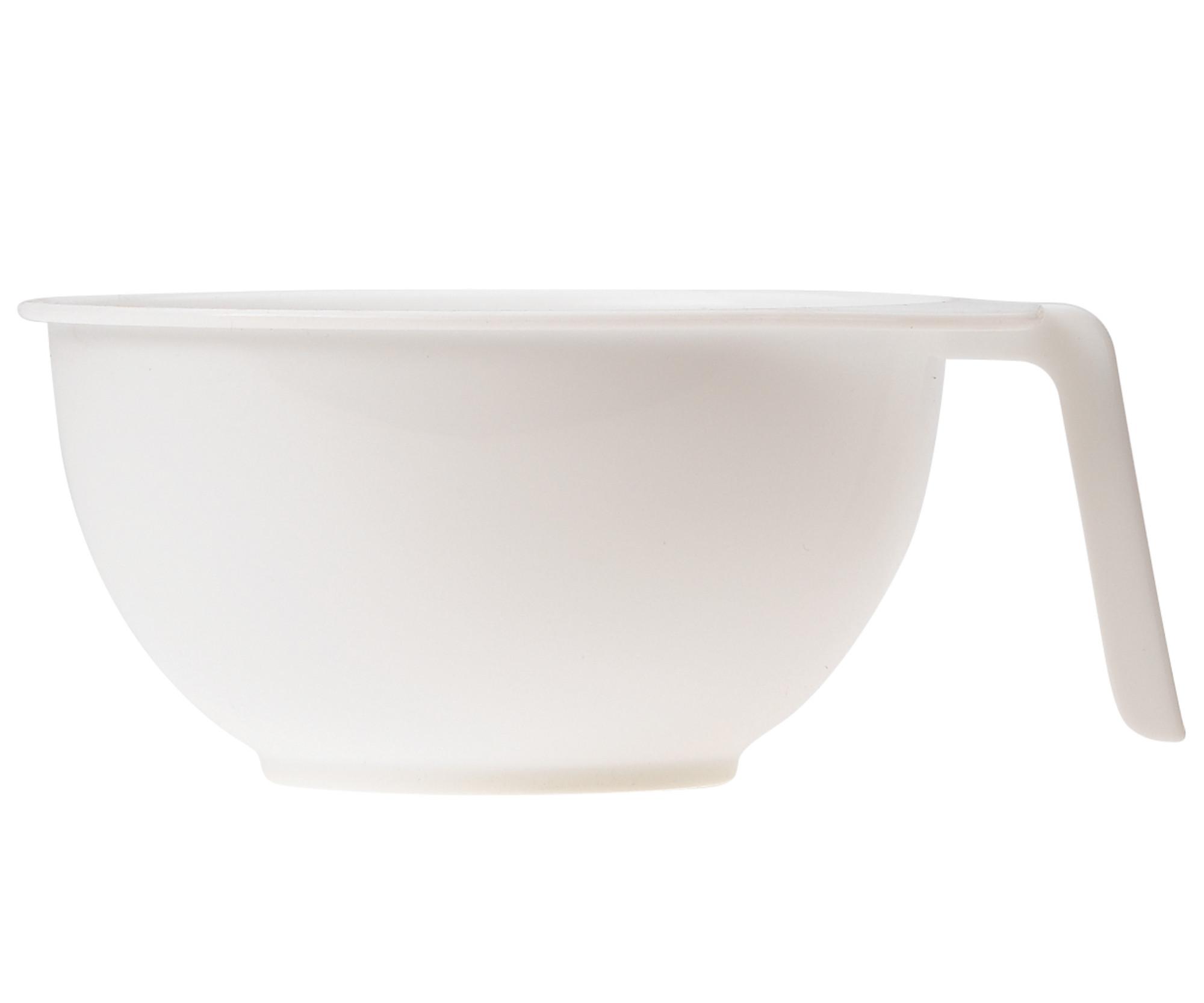 Plastová miska s ručkou na míchání barev Sibel - 350 ml, bílá