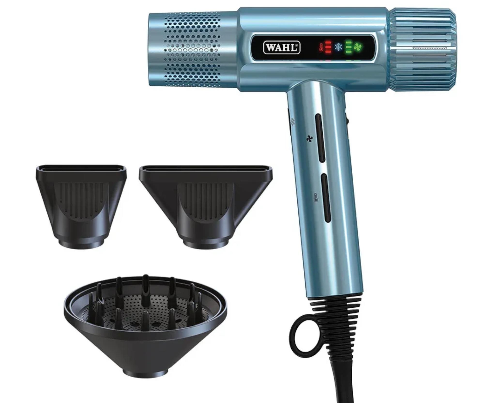 Profesionální fén na vlasy Wahl Vanquish 4321-0472 LD190X - 1600 W, Cool Blue - limitovaná edice + dárek zdarma