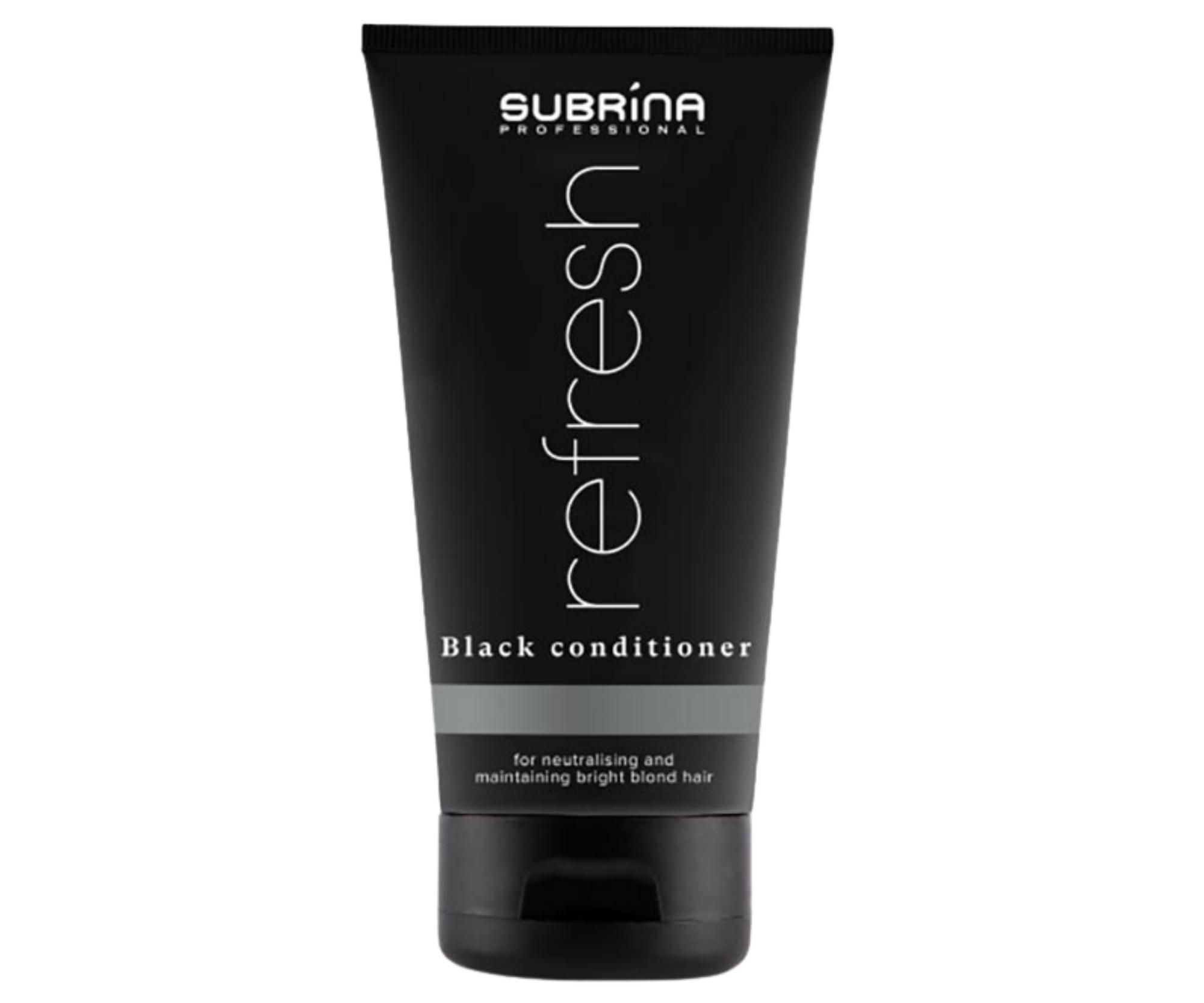 Kondicionér pro udržení platinového odstínu vlasů Subrina Professional Refresh Black Conditioner - 25 ml