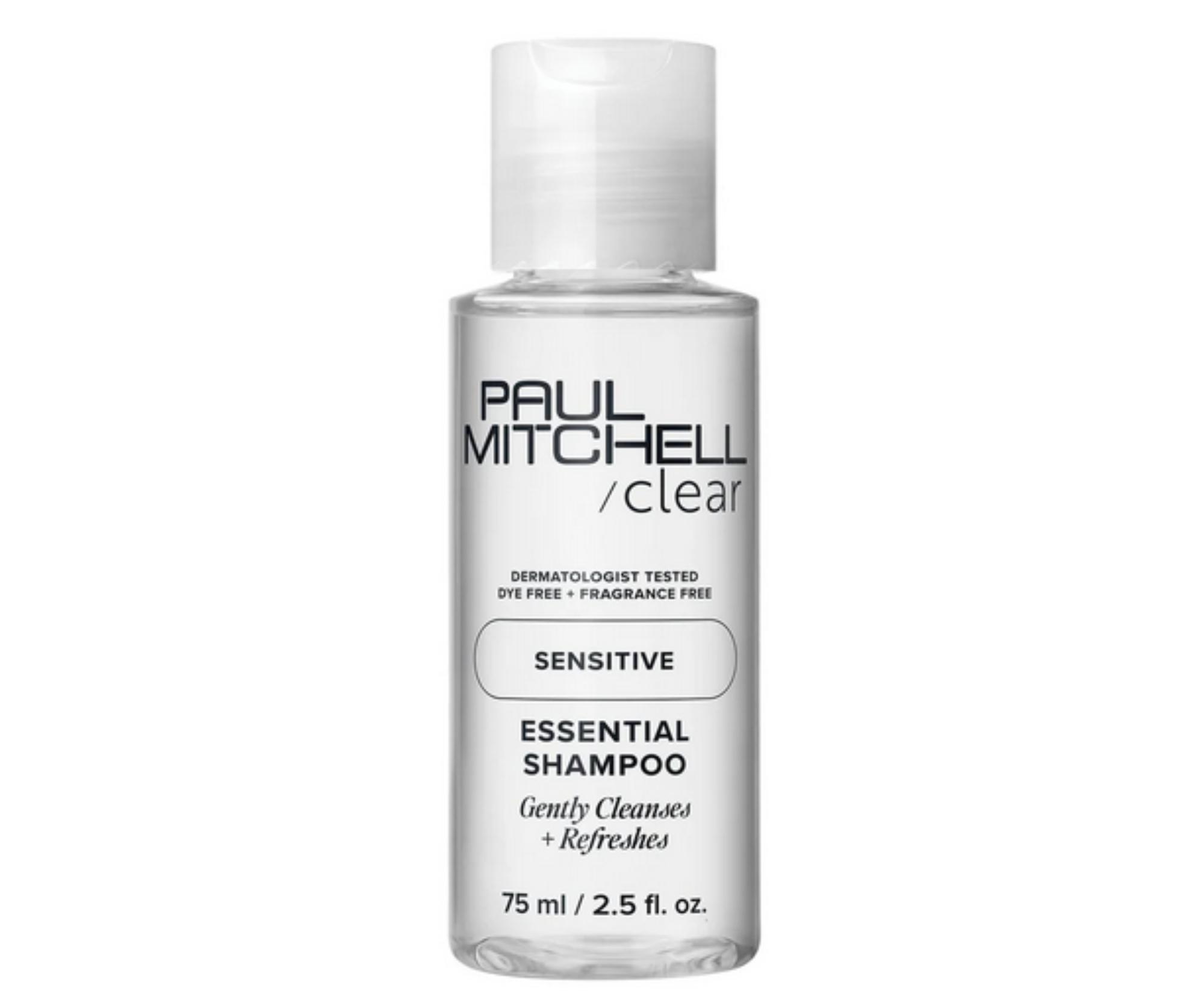 Jemně čisticí šampon pro citlivou pokožku hlavy Paul Mitchell Clear Sensitive Essential Shampoo - 75 ml + dárek zdarma