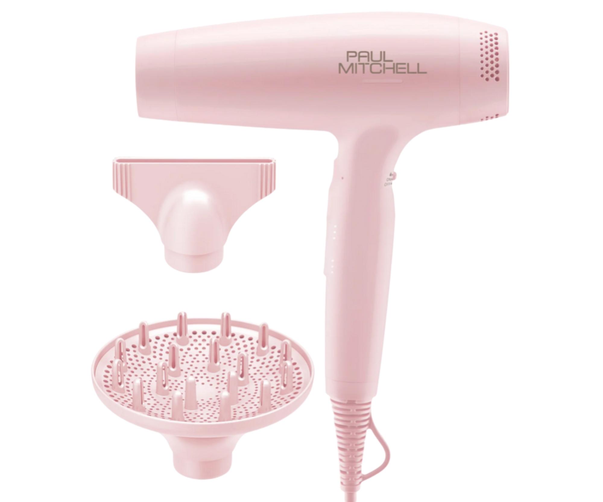 Profesionální fén na vlasy Paul Mitchell Dry Lightweight Professional Hair Dryer - 1600 W, růžový - limitovaná edice + dárek zdarma
