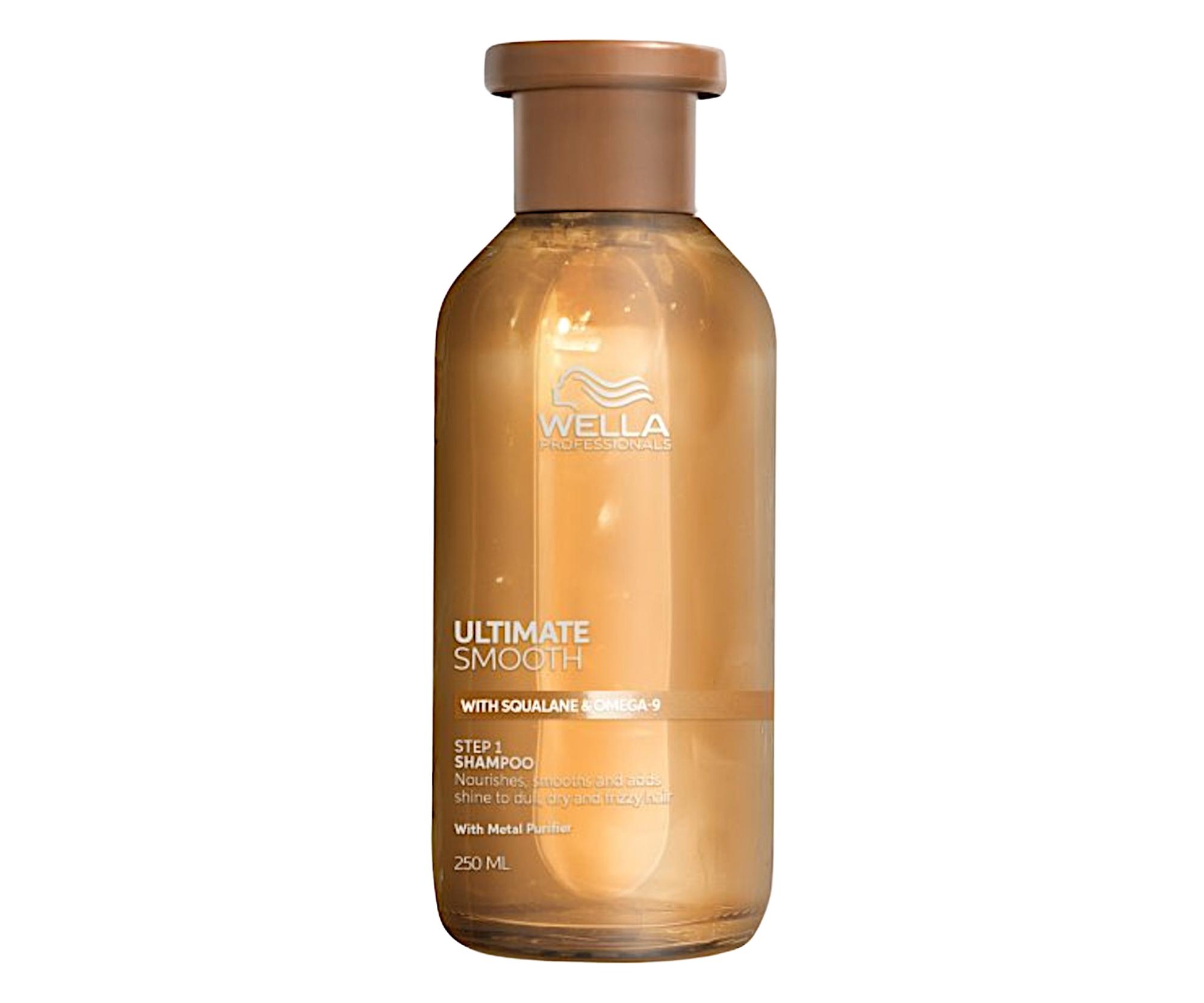 Vyživující šampon pro lesk a hebkost suchých vlasů Wella Professionals Ultimate Smooth Shampoo - 250 ml + dárek zdarma