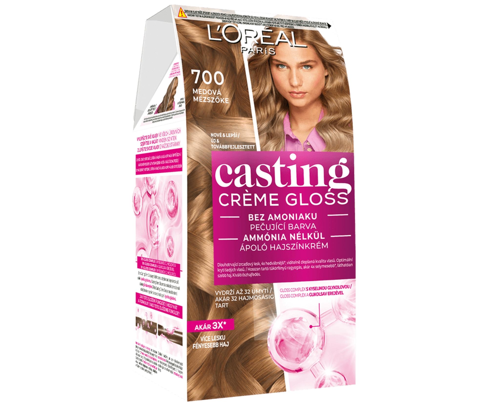 Přeliv bez amoniaku Loréal Casting Créme Gloss - 700 medová - L’Oréal Paris + dárek zdarma