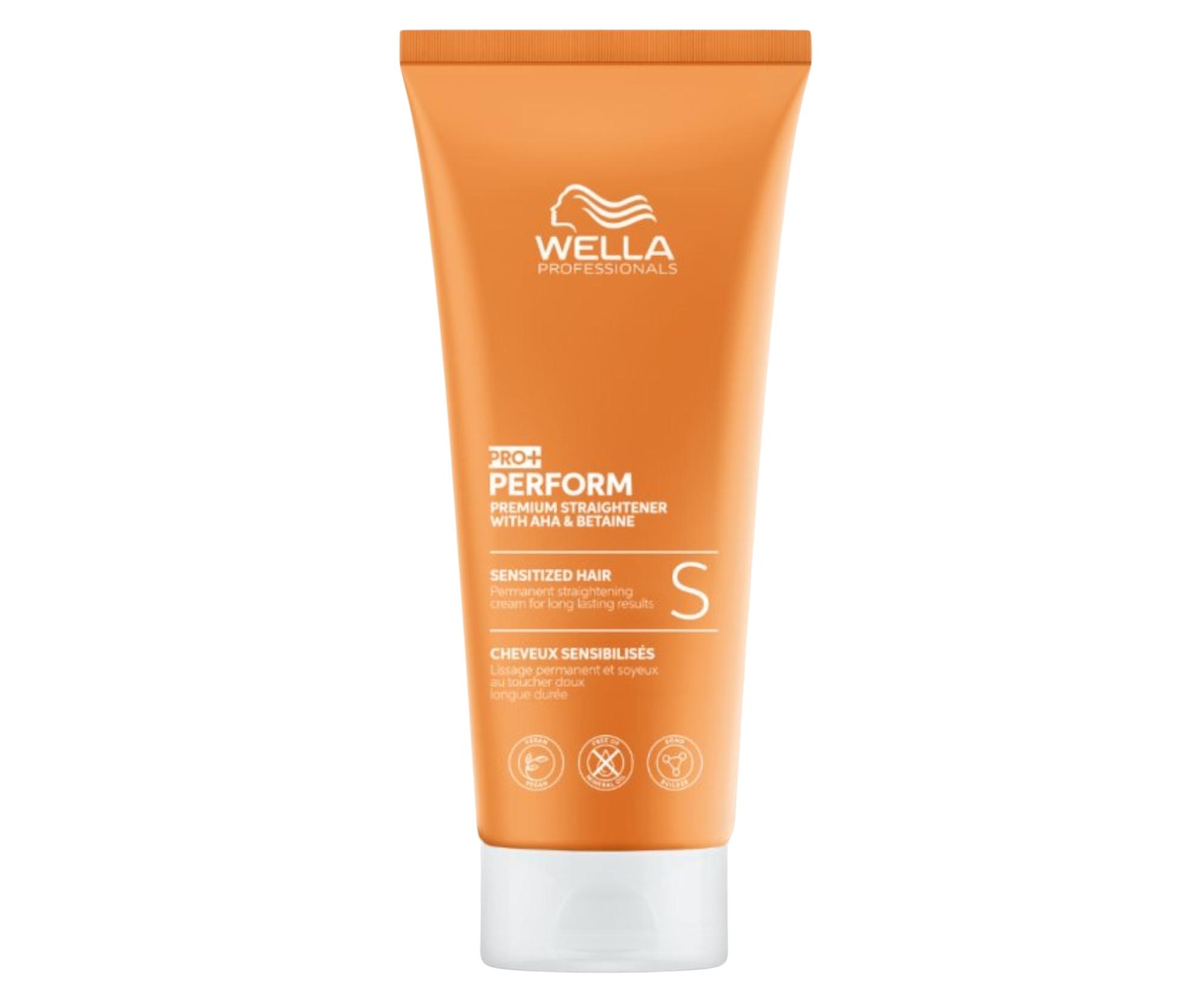 Krém pro permanentní narovnání kudrnatých citlivých vlasů Wella Professionals Pro+ Perform S - 200 ml (99350188283) + dárek zdarma