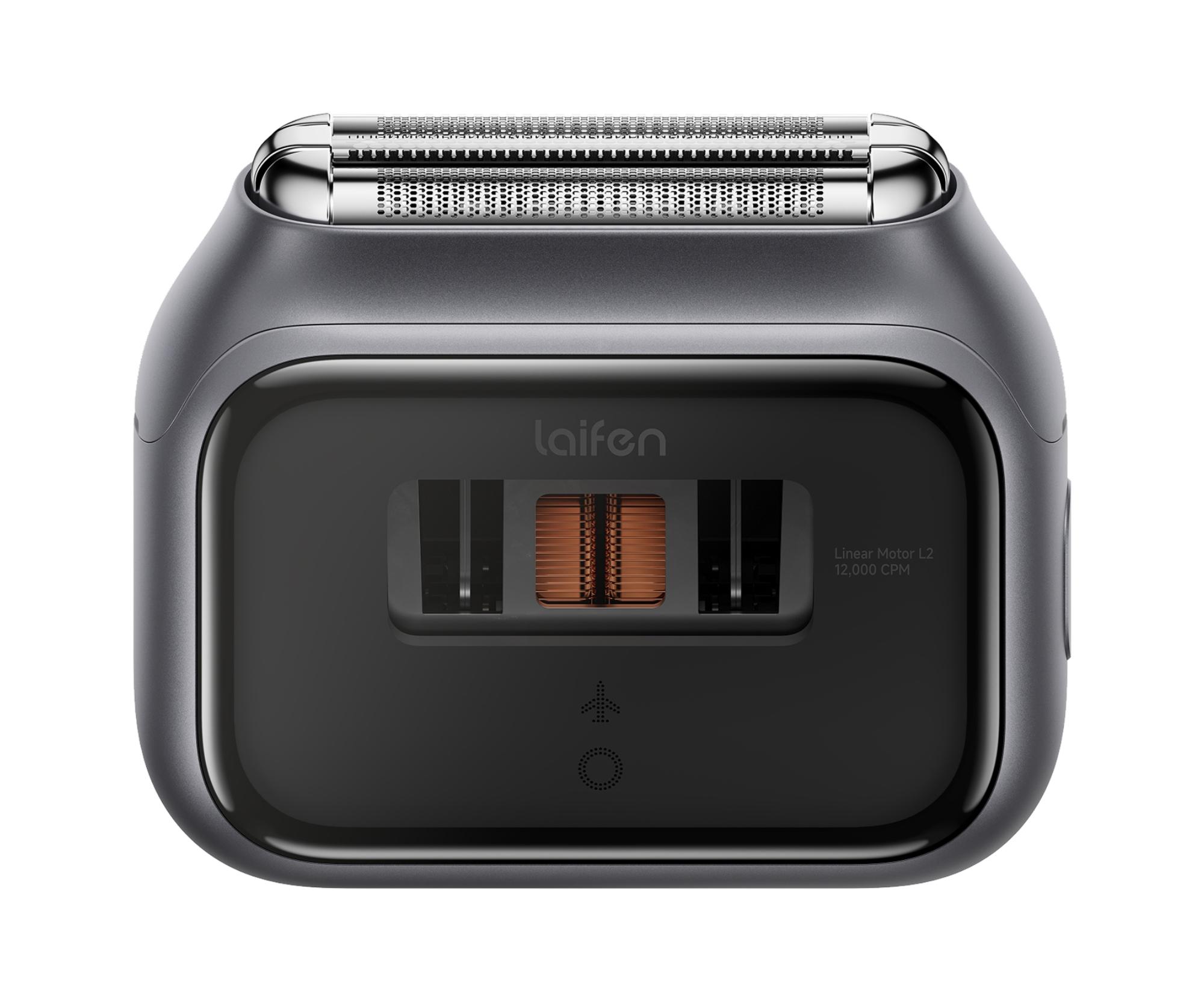 Kompaktní planžetový holicí strojek na vousy Laifen P3 Pro Grey - šedý + dárek zdarma