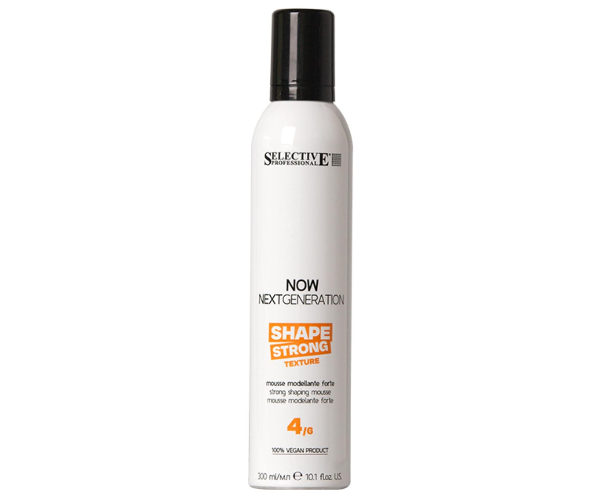 Modelovací pěna se silnou fixací Selective Professional Now Next Generation Shape Strong Texture - 300 ml + dárek zdarma