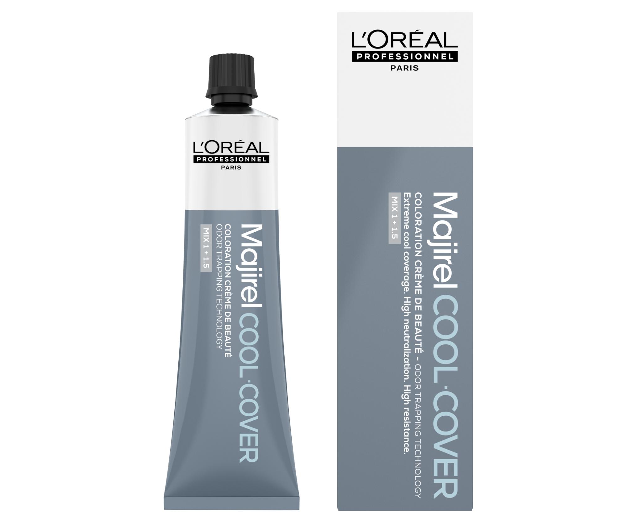 Barva na vlasy Loréal Professionnel Majirel Cool Cover 60 ml - 6.17 tmavá blond studená popelavá - L’Oréal Professionnel + dárek zdarma