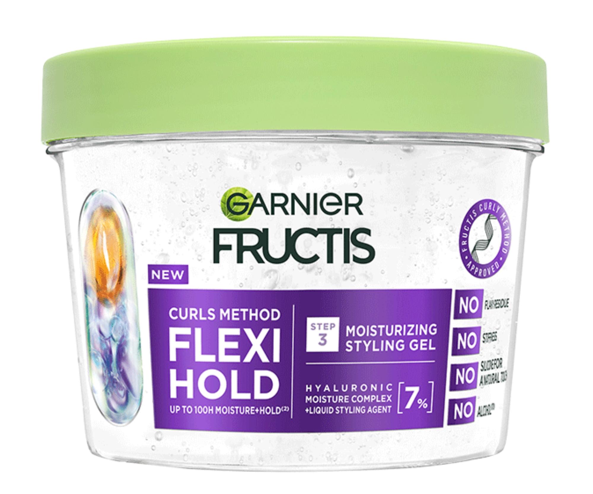 Hydratační gel pro vlnité a kudrnaté vlasy Garnier Fructis Method For Curls N°3 Flexi Hold - 370 ml + dárek zdarma