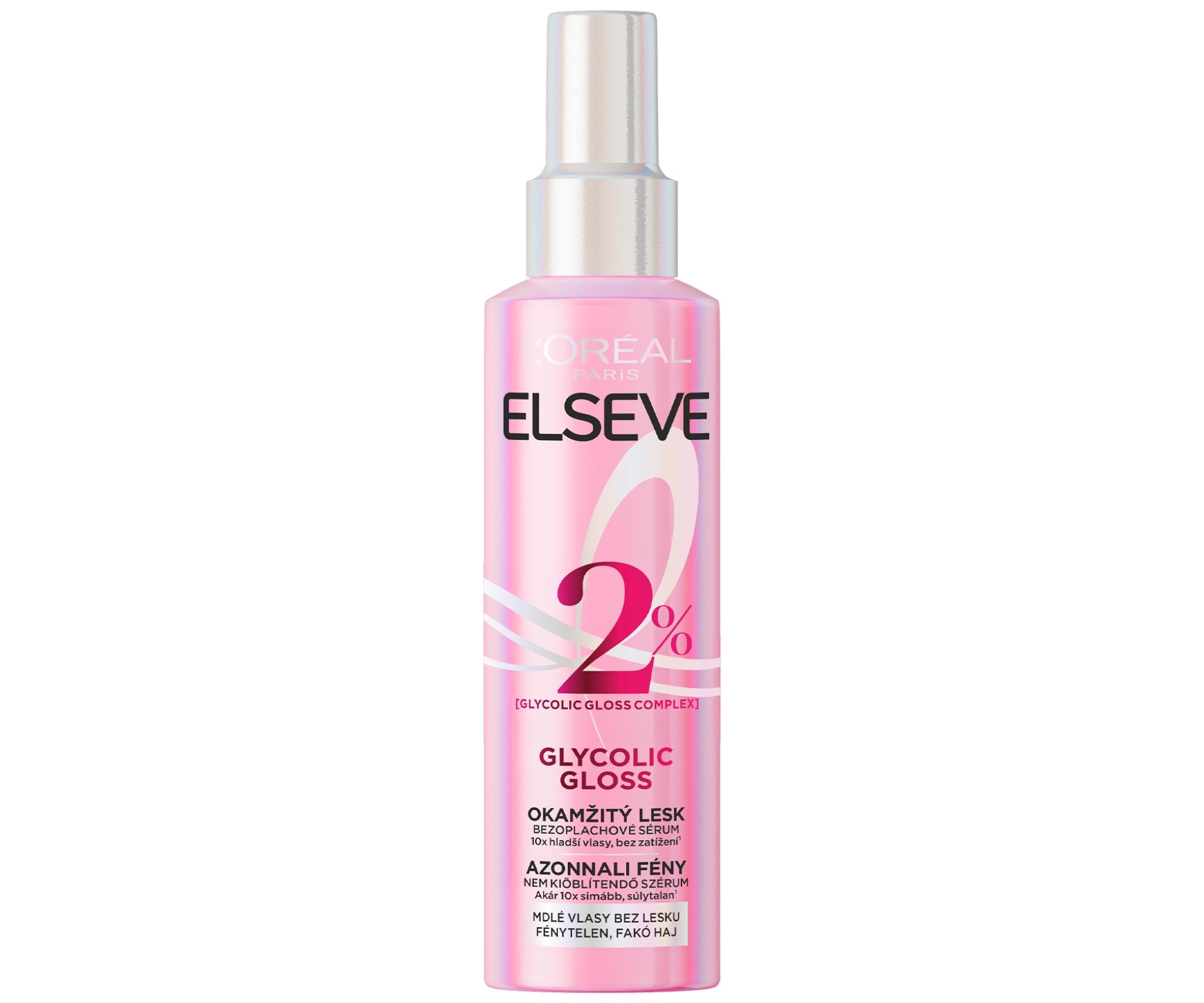 Termoochranné sérum ve spreji pro uhlazení a zářivý lesk vlasů Loréal Paris Elseve Glycolic Gloss - 150 ml - L’Oréal Paris + dárek zdarma