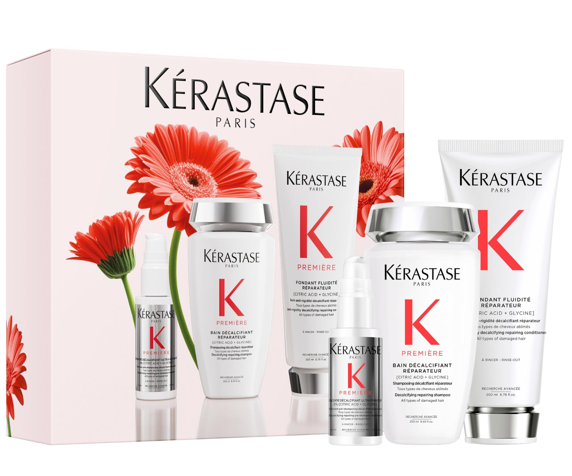 Dárková sada pro obnovu a odvápnění poškozených vlasů Kérastase Premiére Set + dárek zdarma